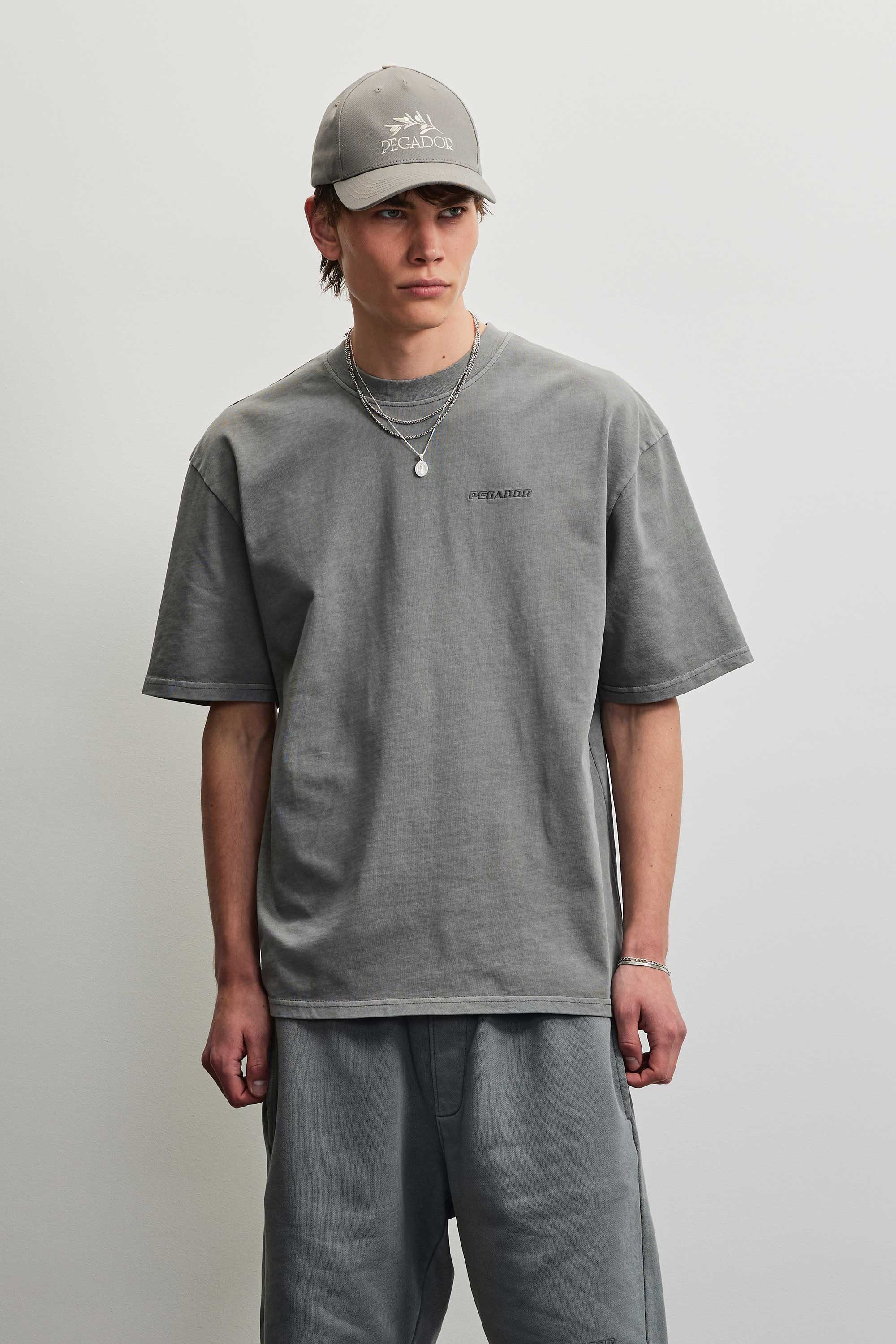 PEGADOR T-Shirt LOGO OVERSIZED TEE Baumwolle, oversize