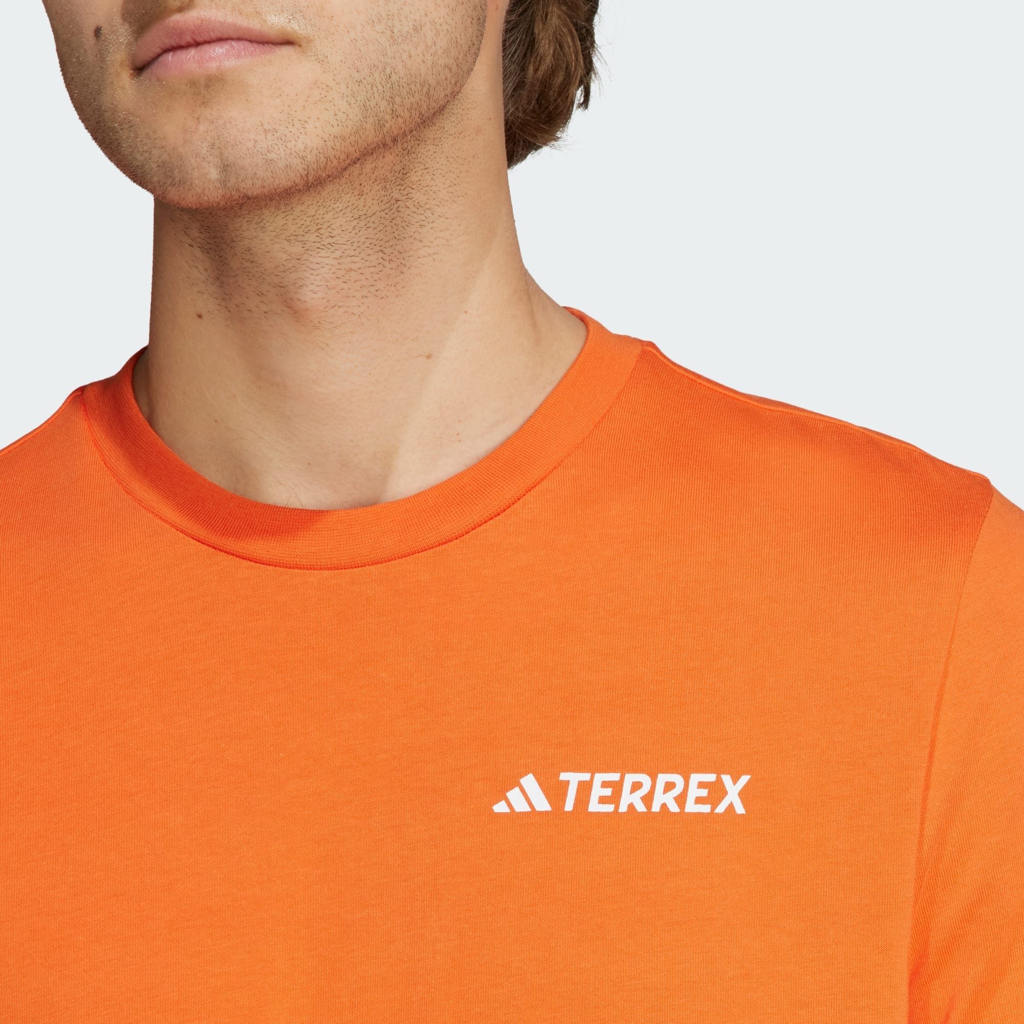 Funktionsshirt TERREX adidas Impact TERREX GRAPHIC Semi T-SHIRT MTN Orange 2.0