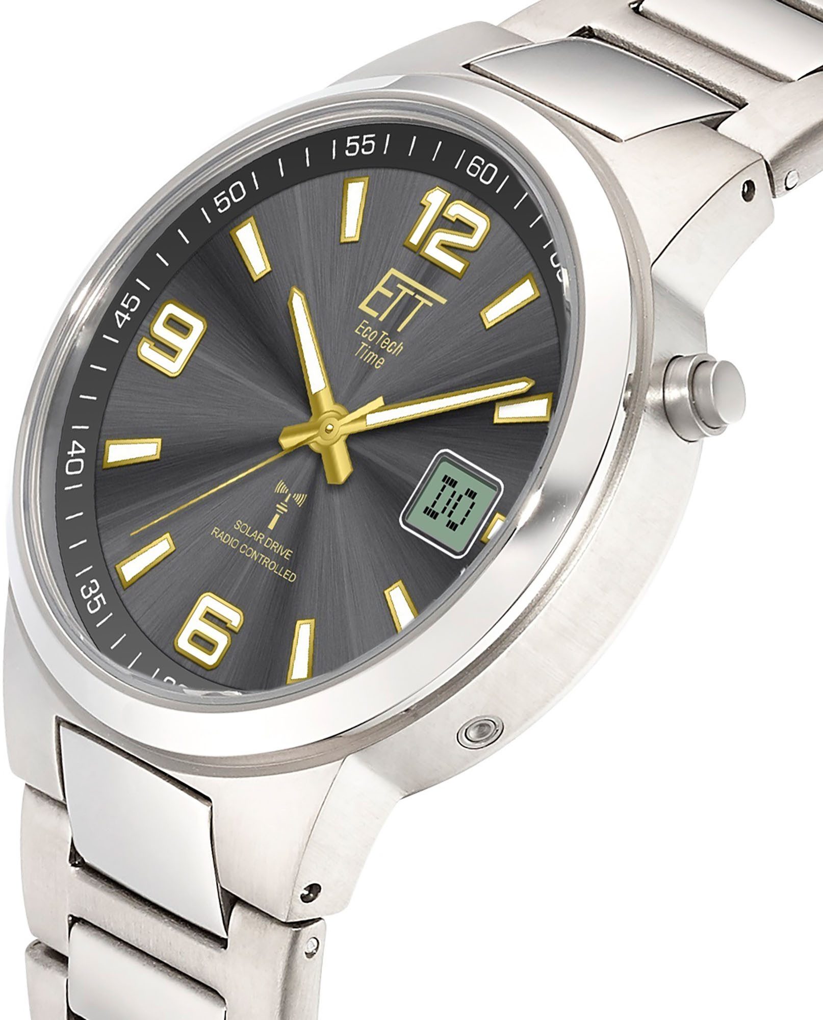 ETT Funkuhr EGT-11708-52M, Armbanduhr, Herrenuhr, Solar, günstig online kaufen