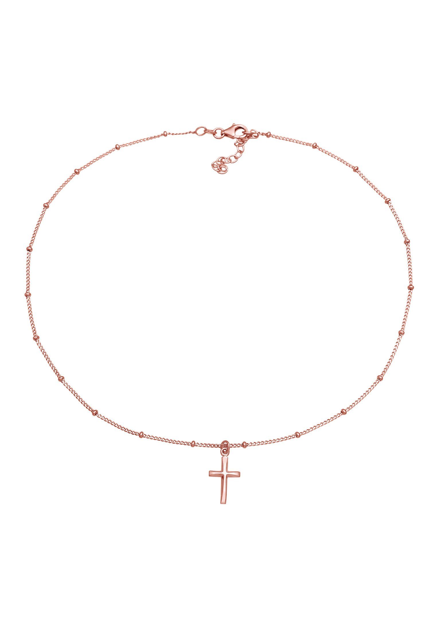 Elli Choker Choker Kugelkette Kreuz Glaube Schmuck Geschenk 925 Silber