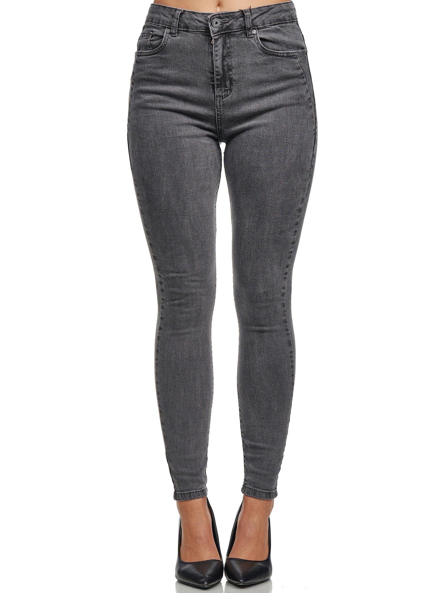 Tazzio High-waist-Jeans F107 Damen Skinny Fit Jeanshose