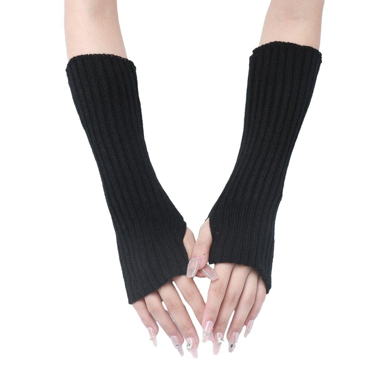 paar Handschuhe 1 Strickhandschuhe Strick Ärmelabdeckung SRRINM Armstulpe