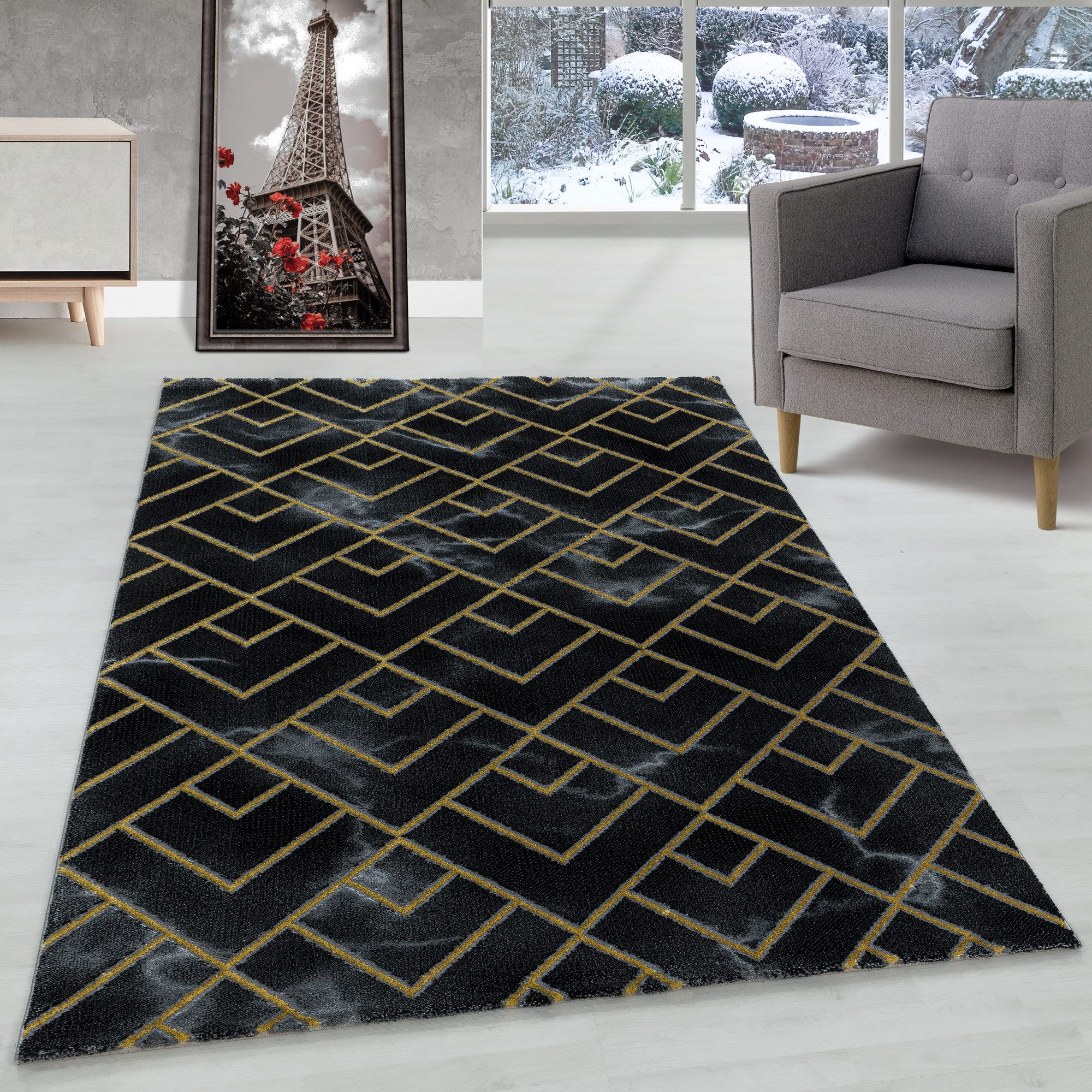 Carpettex Designteppich Marmor Design, Läufer, Höhe: günstig online kaufen