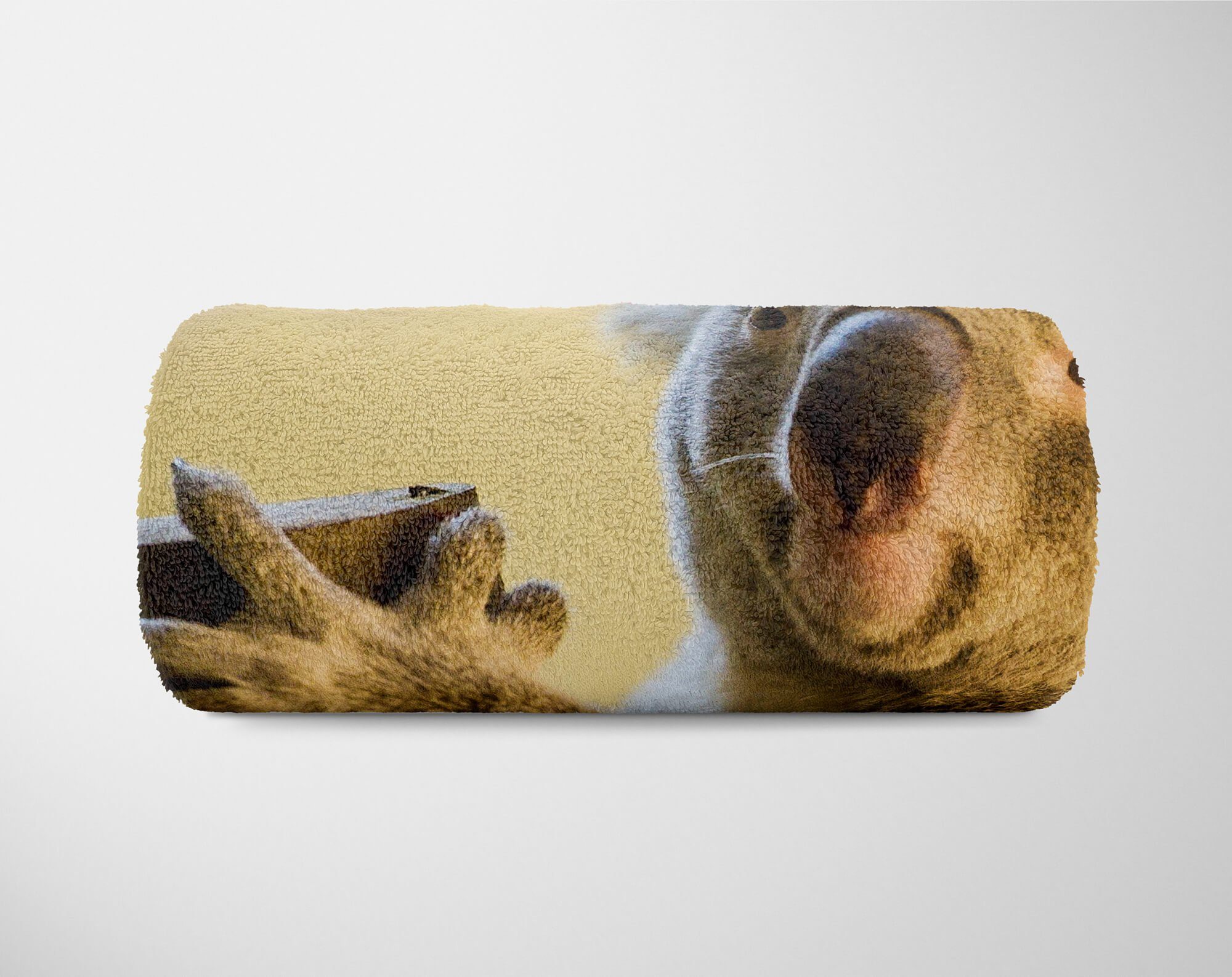 Sinus Art Handtücher Handtuch Strandhandtuch Koalabär Saunatuch Aus, Baumwolle-Polyester-Mix Kuscheldecke (1-St), mit Tiermotiv Handtuch Koala