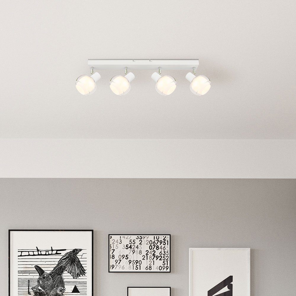 Wohnzimmerleuchte beweglich Deckenspot, Deckenleuchte Weiß Globo Spots 56 Deckenlampe L