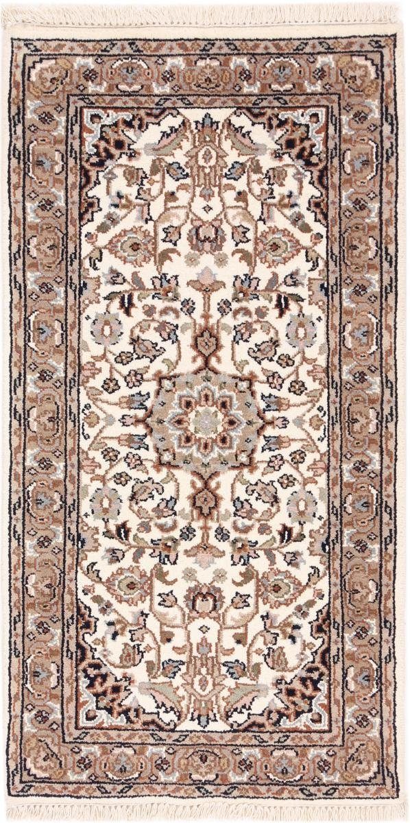 Orientteppich Indo Keshan 72x139 Handgeknüpfter Orientteppich Läufer, Nain Trading, rechteckig, Höhe: 12 mm