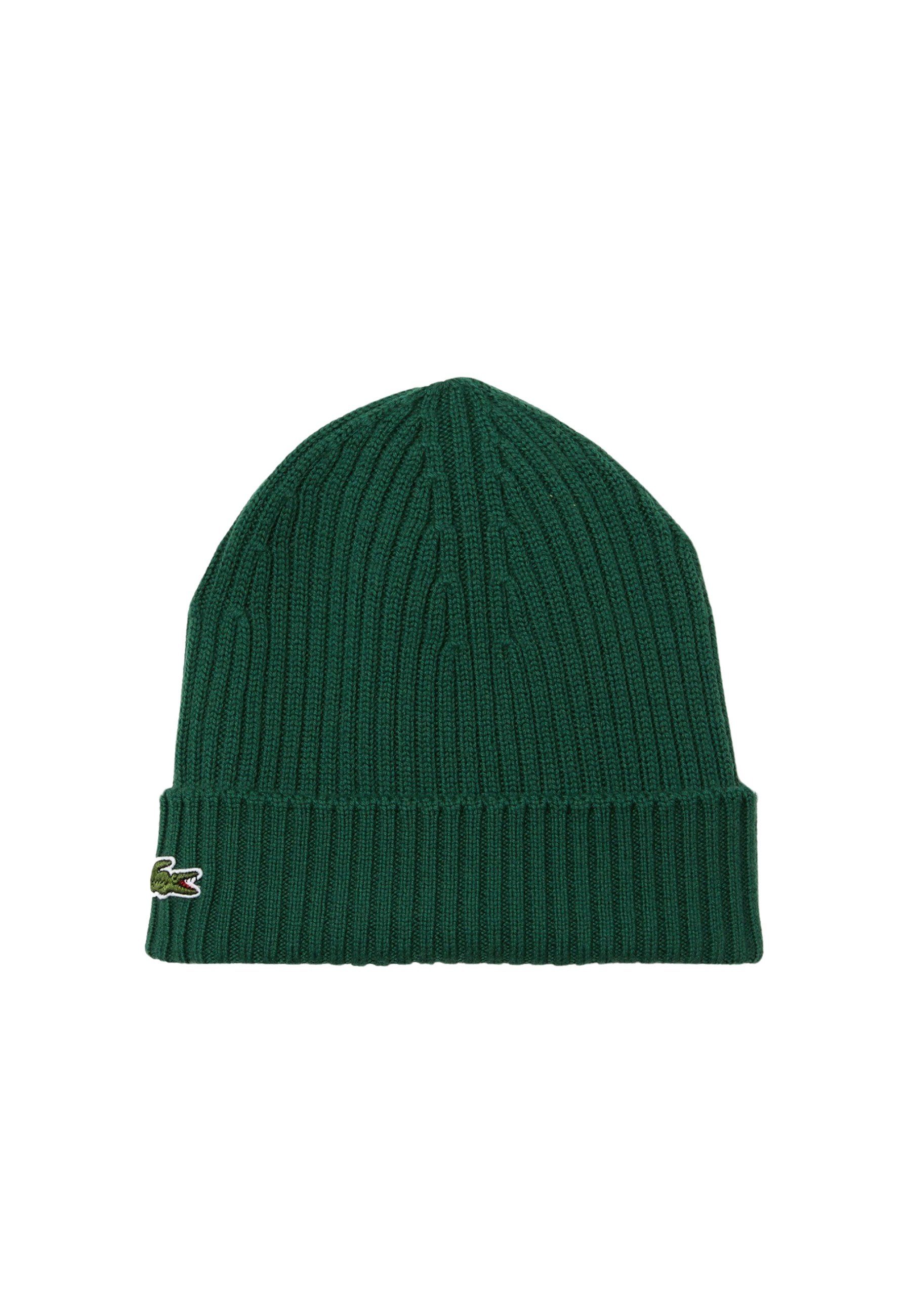 Lacoste Strickmütze Mütze Unisex Strick-Beanie mit gestickten Logo (1-St)