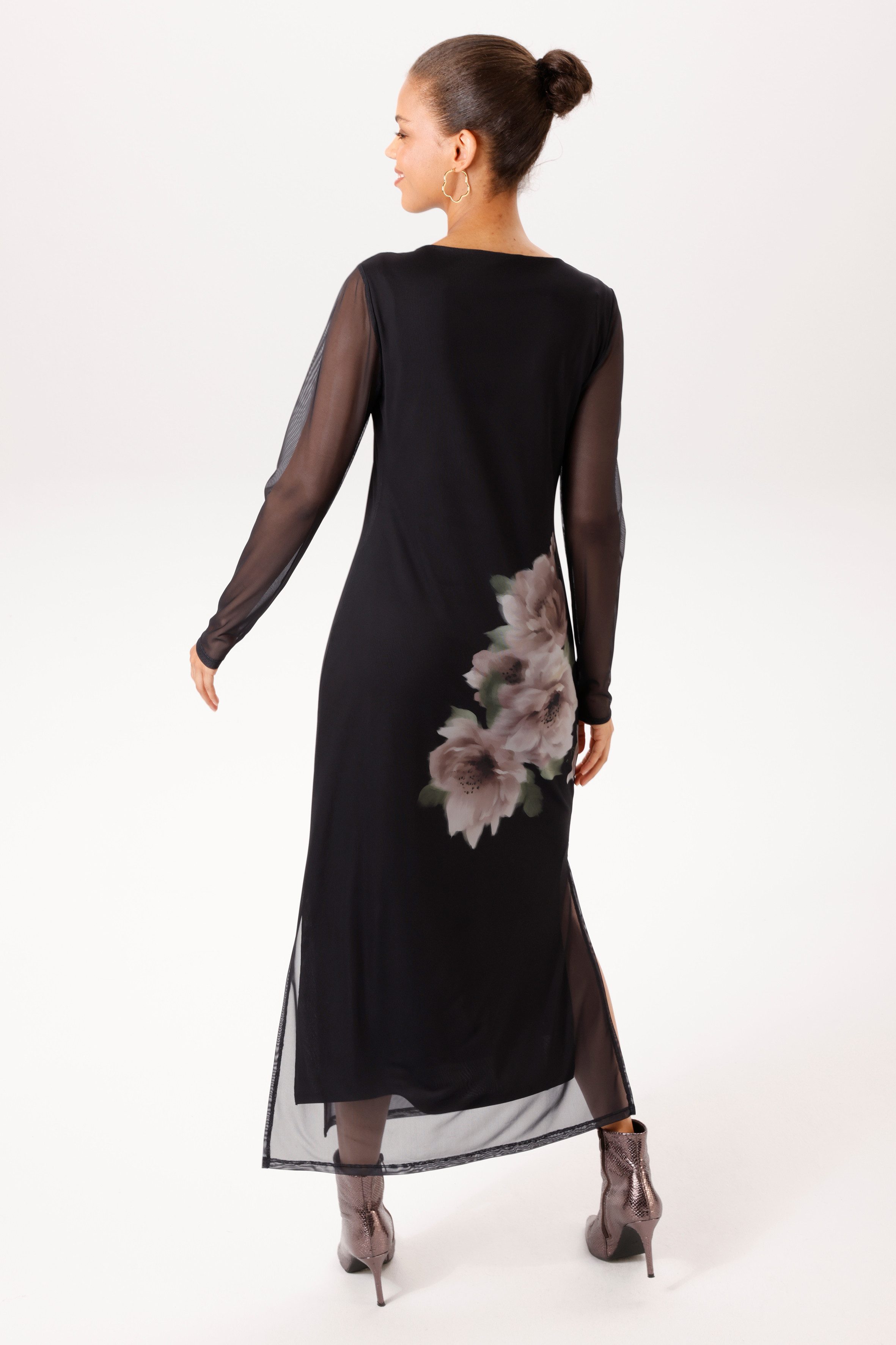 Aniston CASUAL Maxikleid mit großflächigen Batikblüten - NEUE KOLLEKTION