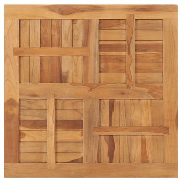 furnicato Tischplatte Massivholz Teak Quadratisch 80×80×2,5 cm