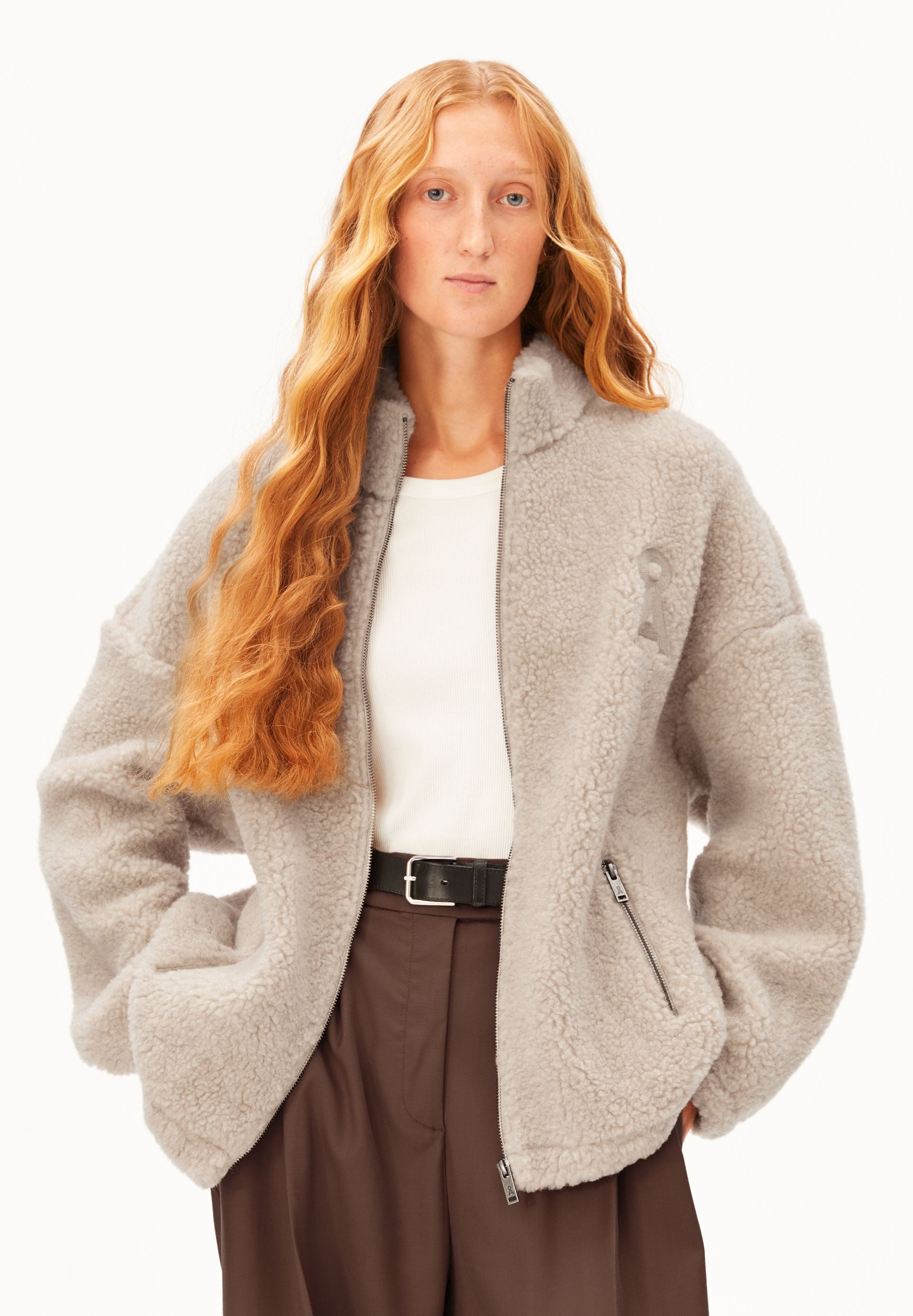 Armedangels Fleecejacke WOOL BLEND FLEECE Oversized Fit