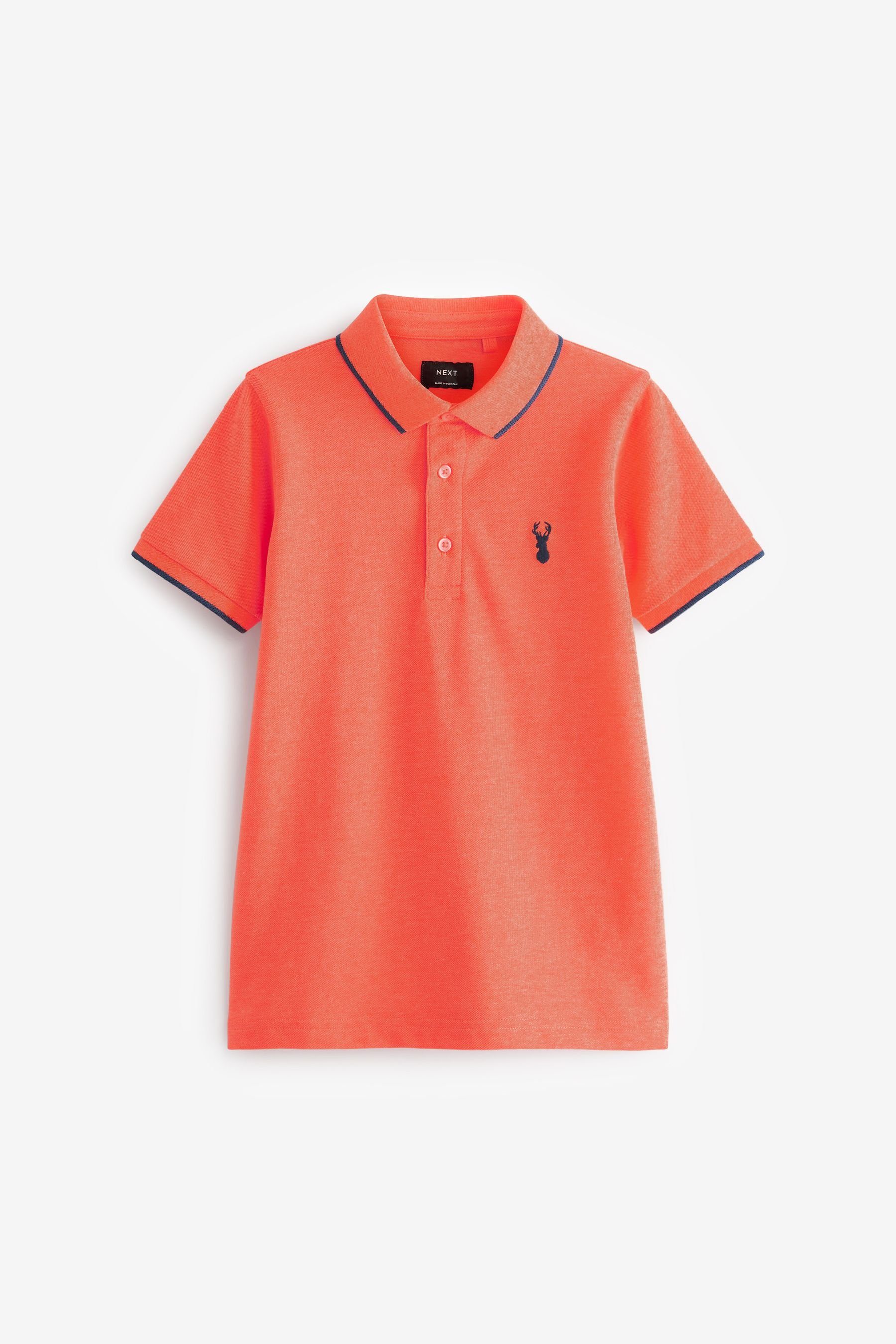 Next Poloshirt Kurzärmeliges Polo-Shirt (1-tlg) Fluro Orange