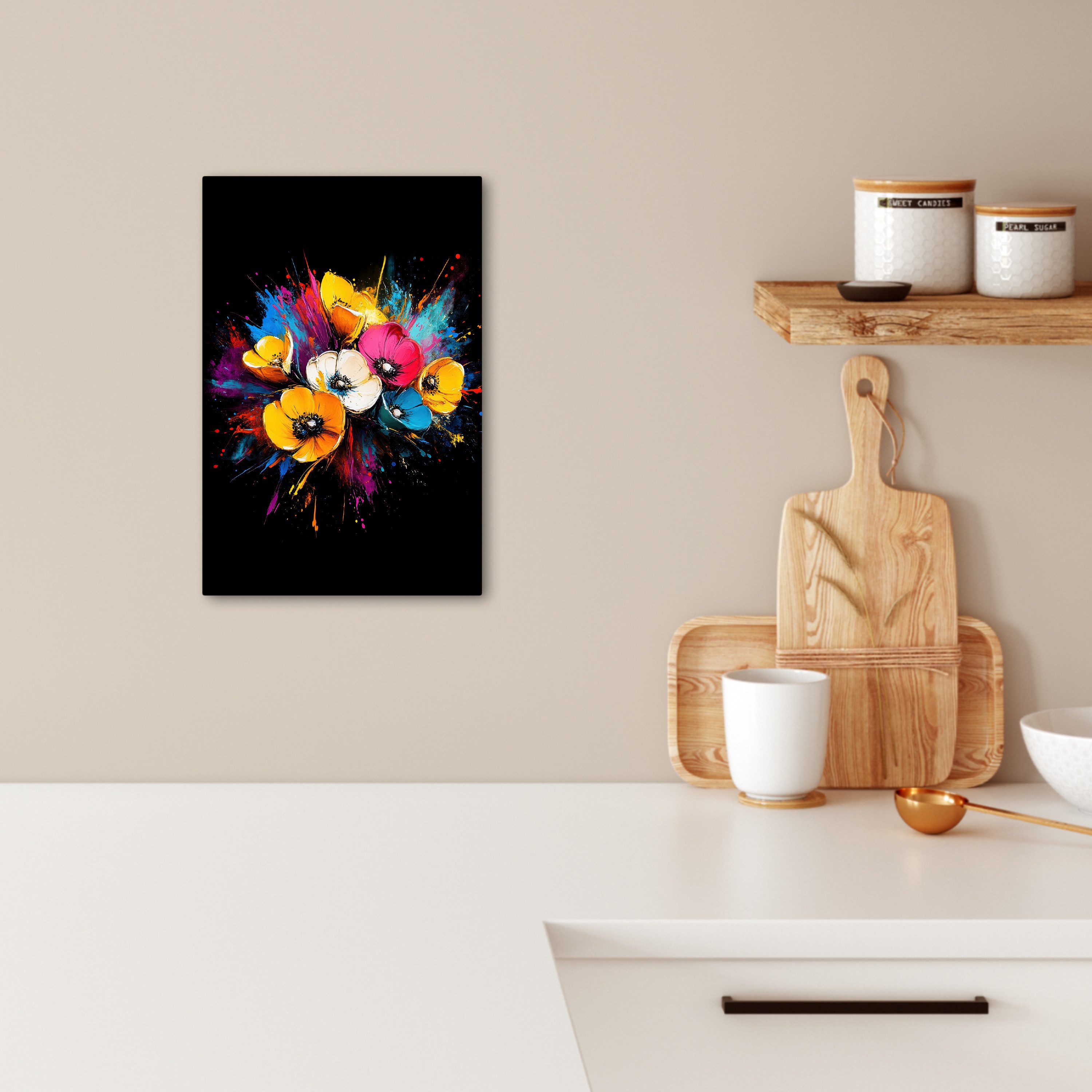 OneMillionCanvasses® Leinwandbild Blumen - Bunt - günstig online kaufen