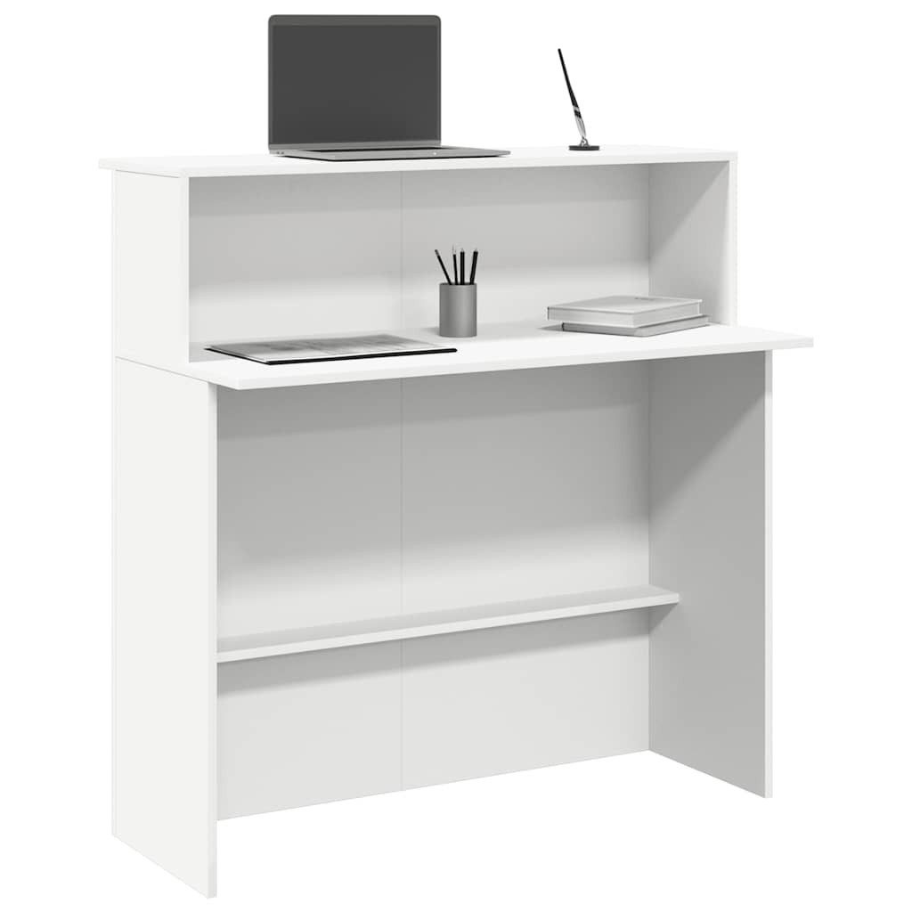 vidaXL Schreibtisch NA Schreibtisch Empfangstheke Holzwerkstoff 100x50x103,5 cm für versch