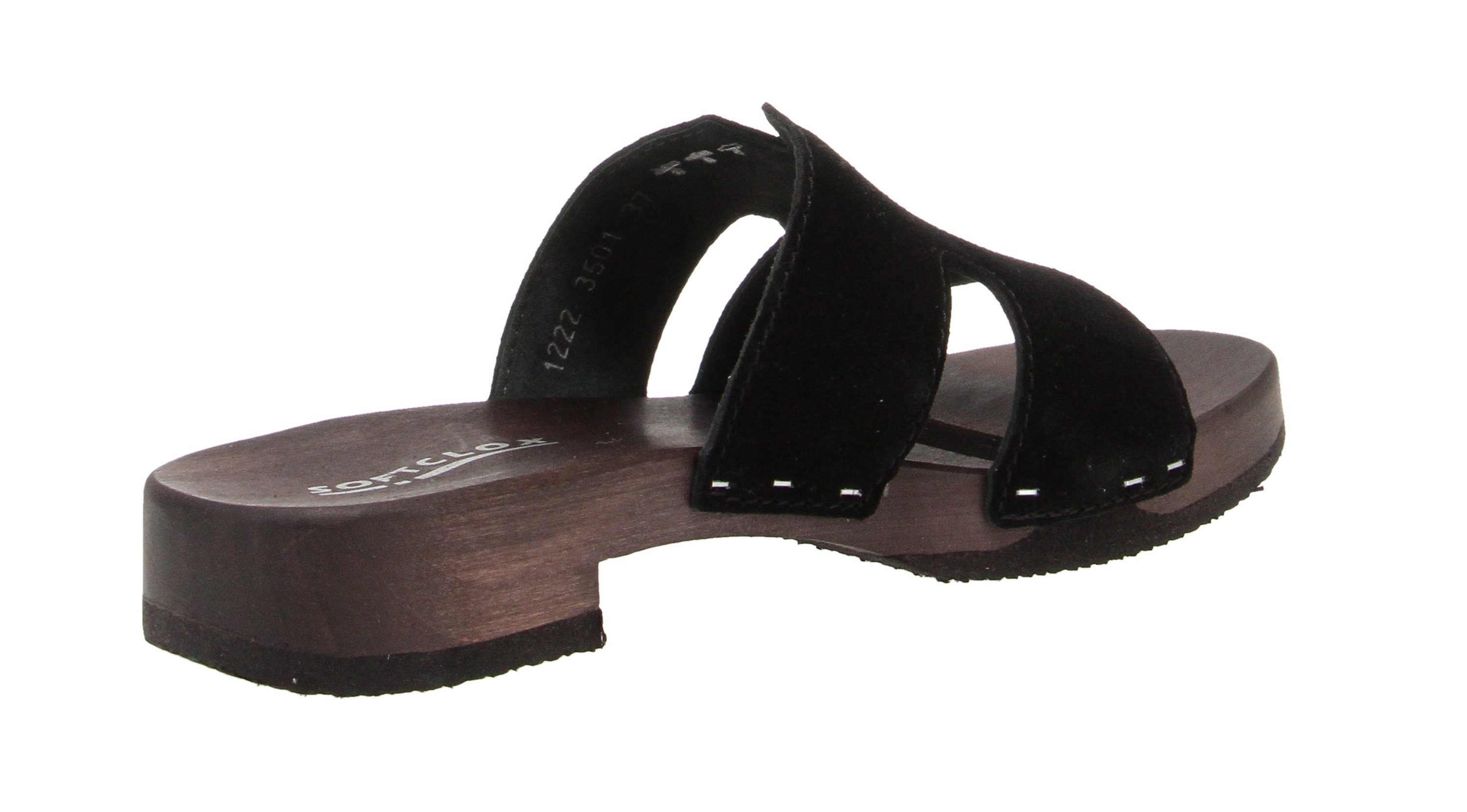 Softclox Softclox S3501 Blida Kaschmir - Damen Schuhe Pantoletten - 11-Schwarz Sandale