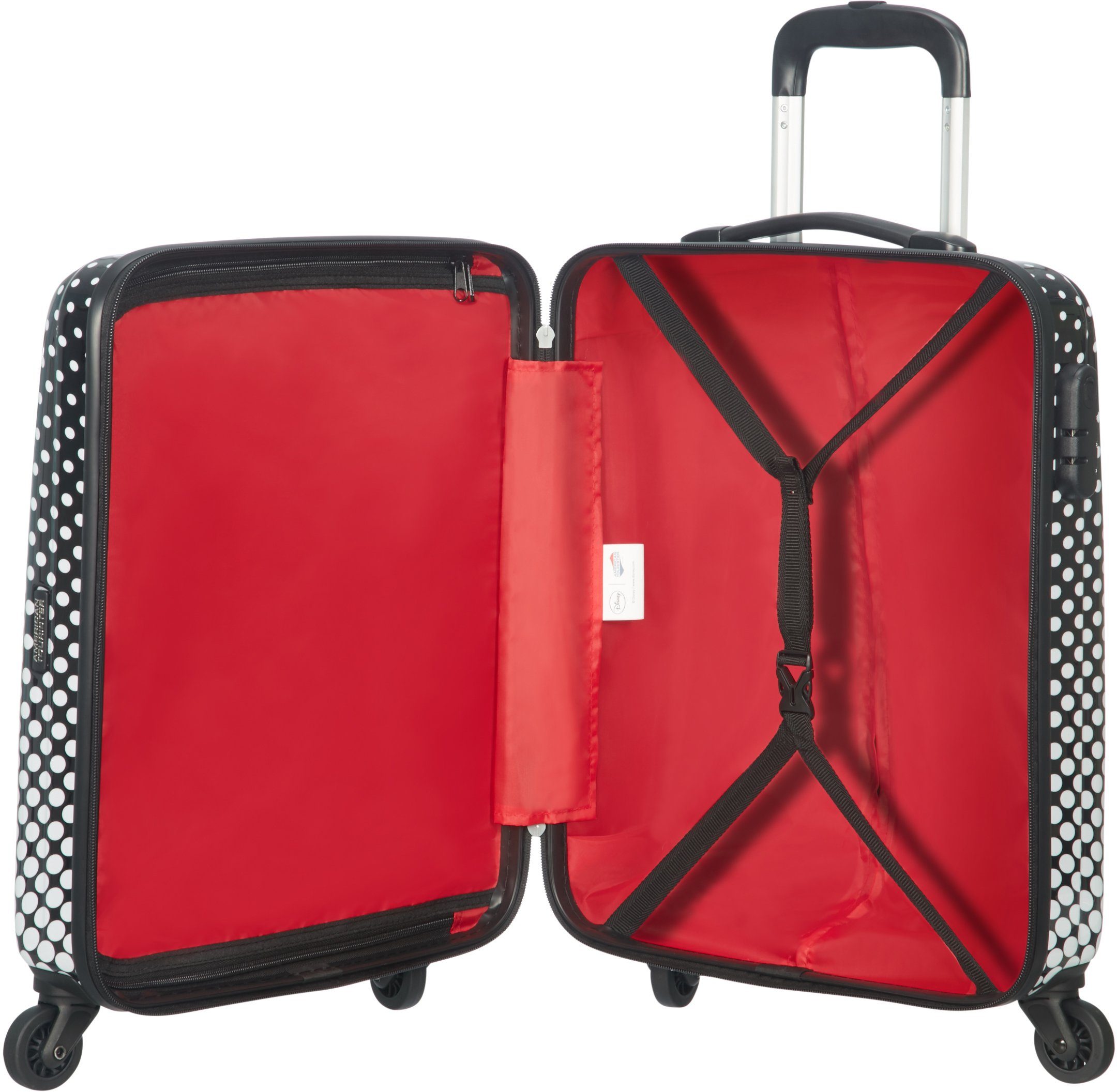 American Tourister® Hartschalen-Trolley Disney Legends, Mouse cm, 4 Rollen Polka Minnie 55 Dot