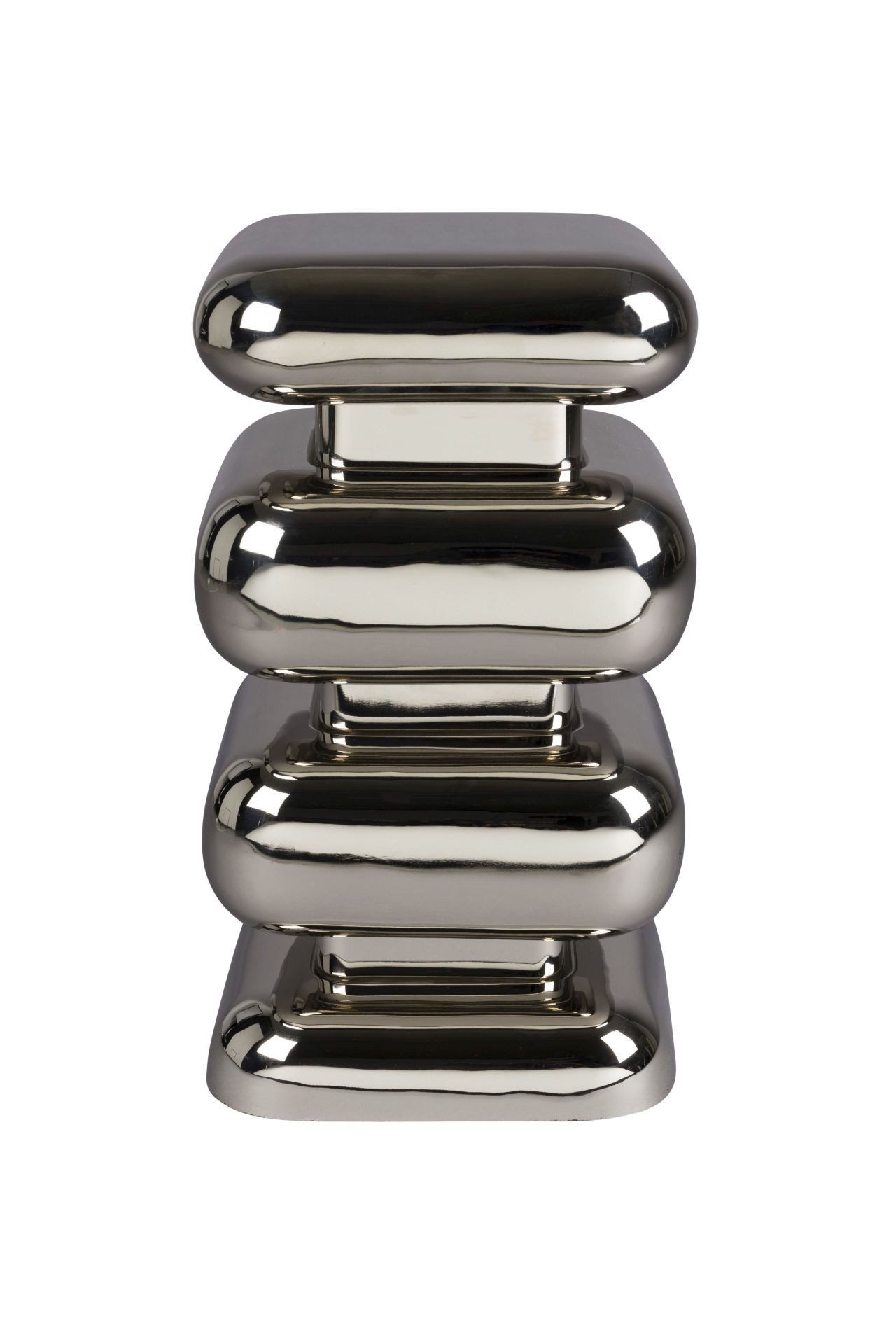 Dutchbone Beistelltisch Retro Hocker Couchtisch Stubby 70's Metall