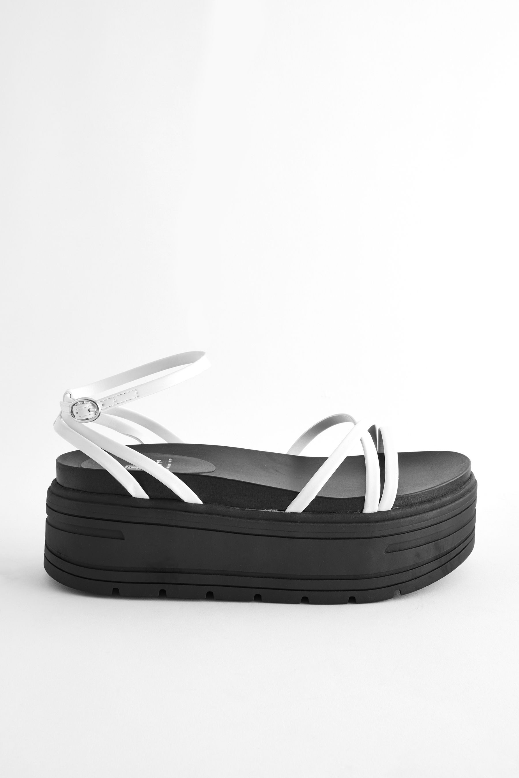 Next Riemchensandalen mit Flatform-Sohle, extra weit günstig online kaufen