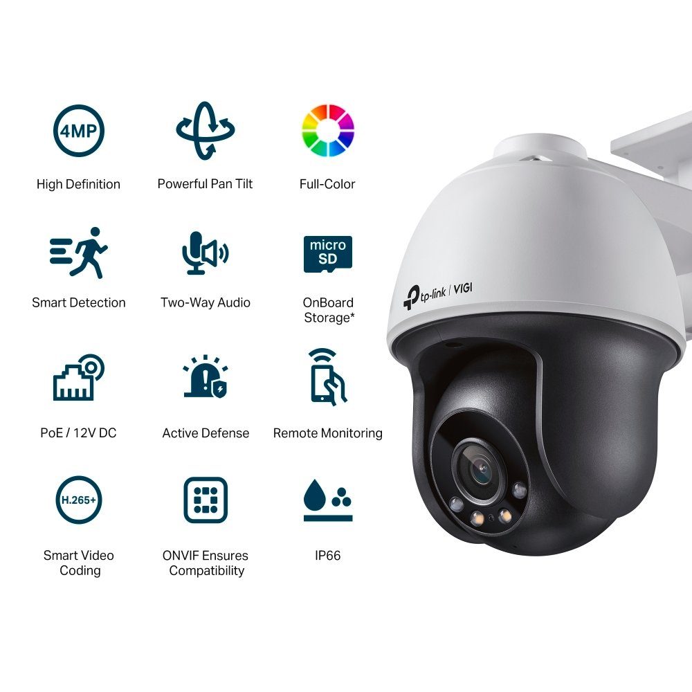 tp-link Überwachungskamera VIGI C540(4mm) 4MP Pan/Tilt IP Netzwerkkamera (Außenbereich, 1-tlg)