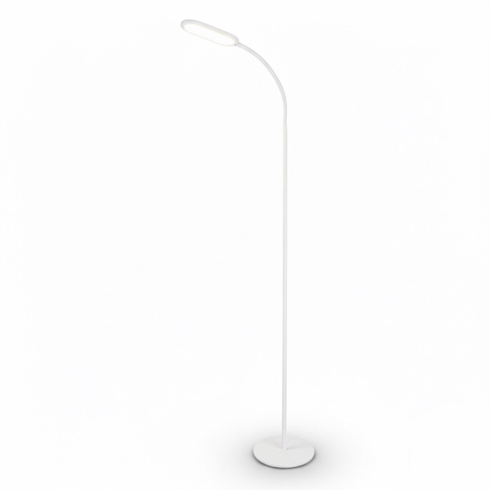 HAC24 LED Stehlampe Flexible LED Touch Tageslicht-Standleuchte Stehleuchte, LED fest integriert, Tageslichtweiß, Warmweiß, Neutralweiß, 3 Lichtfarben & 3 Helligkeitsstufen