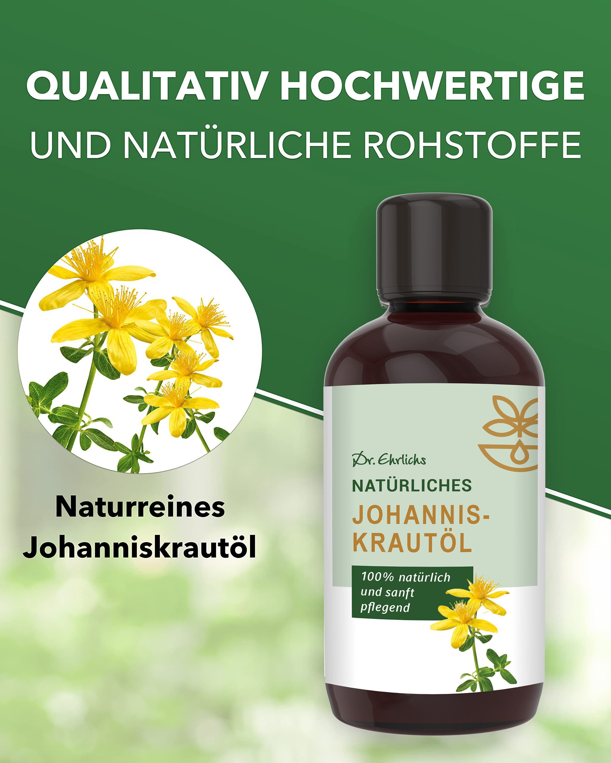 Dr. Ehrlichs Gesundkatalog. Körperöl Dr. Ehrlichs Gesundkatalog Johanniskrautöl, Naturreines PflegeÖl
