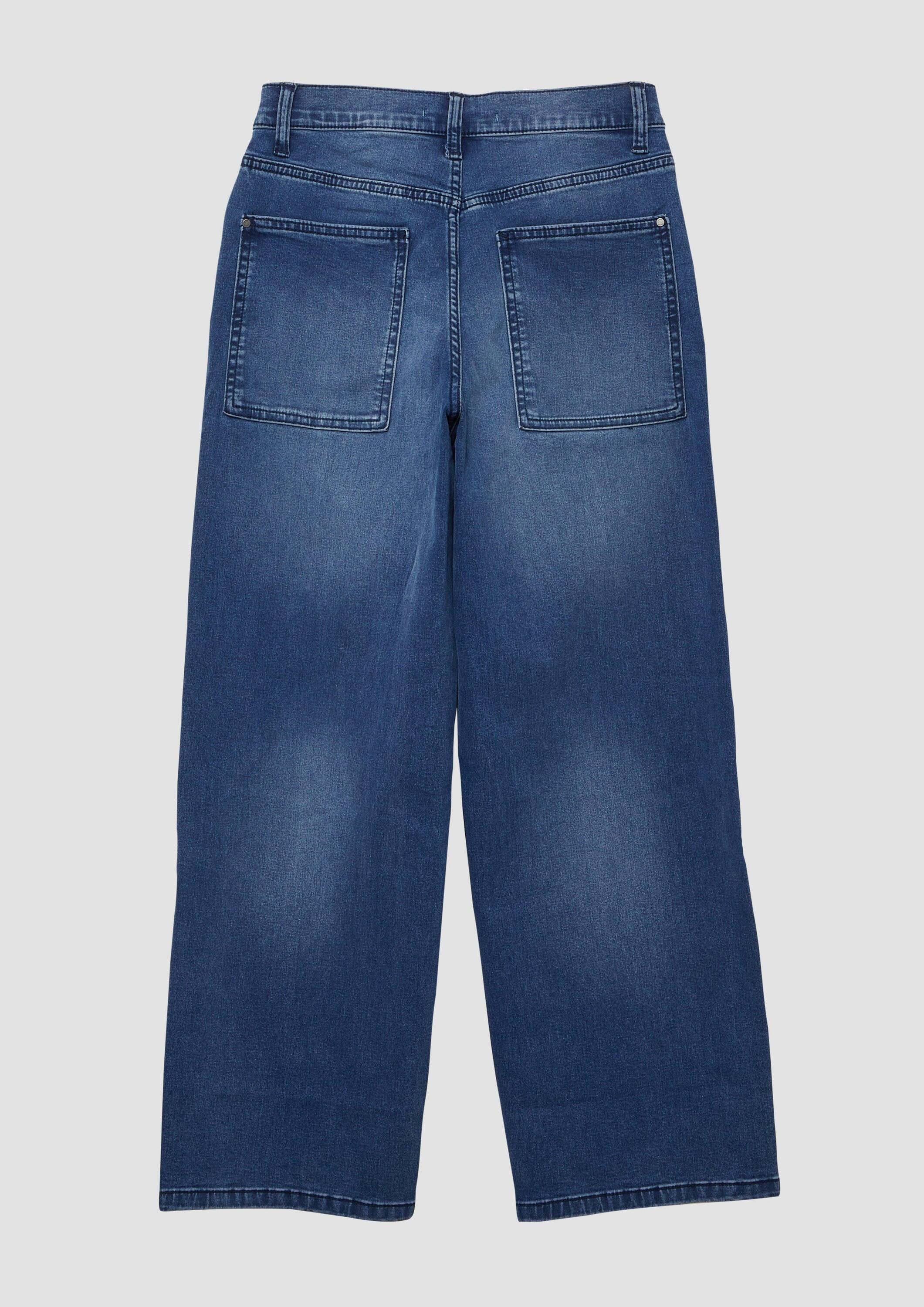 s.Oliver Weite Jeans Jeans-Hose BAGGY Jeans Baggy / Relaxed Fit / Mid Rise / Wide Leg / soft & warm