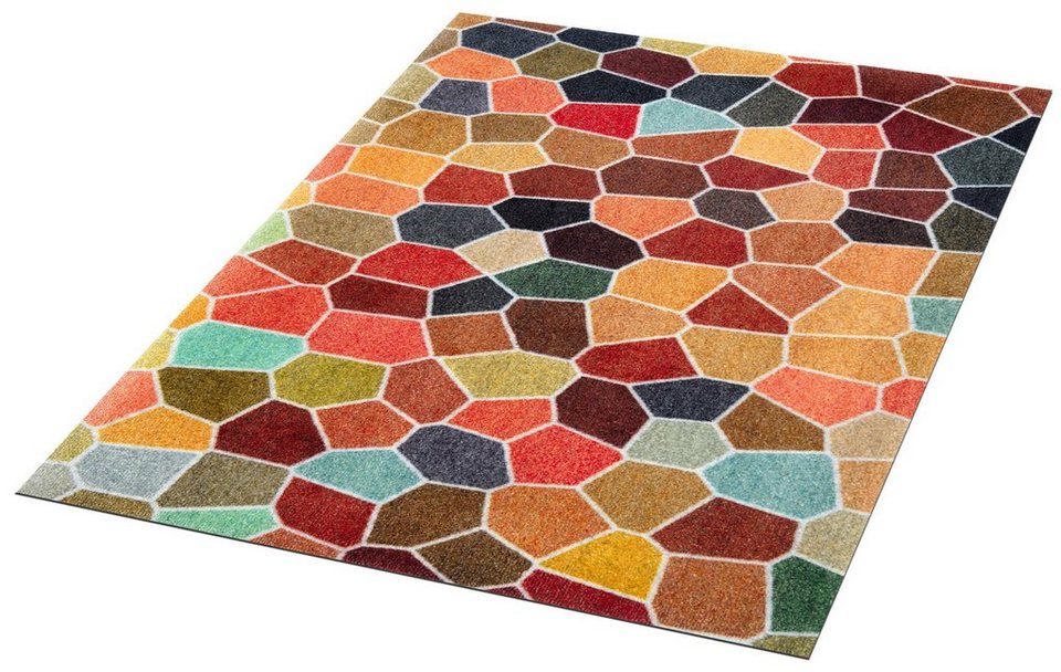Teppich Splendour, wash+dry by Kleen-Tex, rechteckig, Höhe: 9 mm,  maschinenwaschbar 60°C, hygienisch für Allergiker