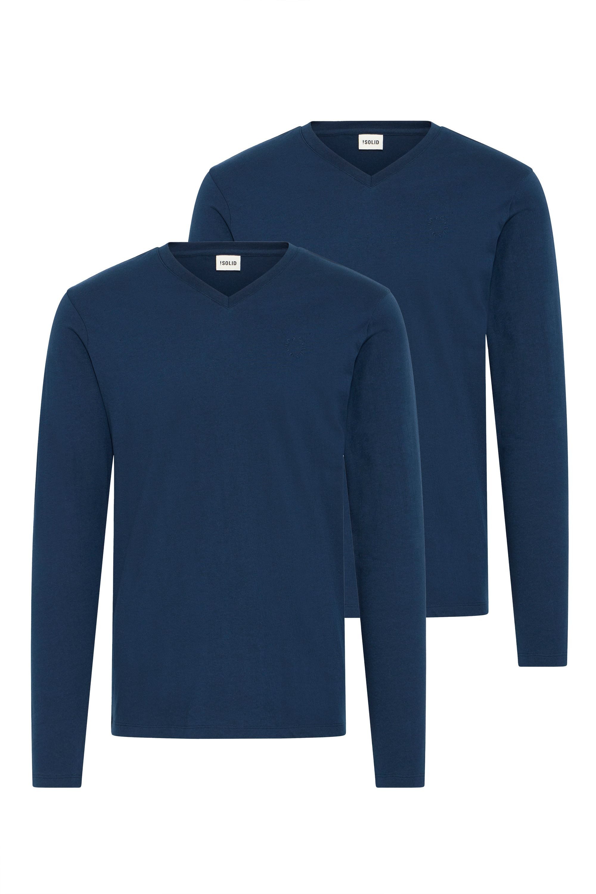 !Solid V-Shirt SDODIFAN Klassischer Langarmpullover günstig online kaufen