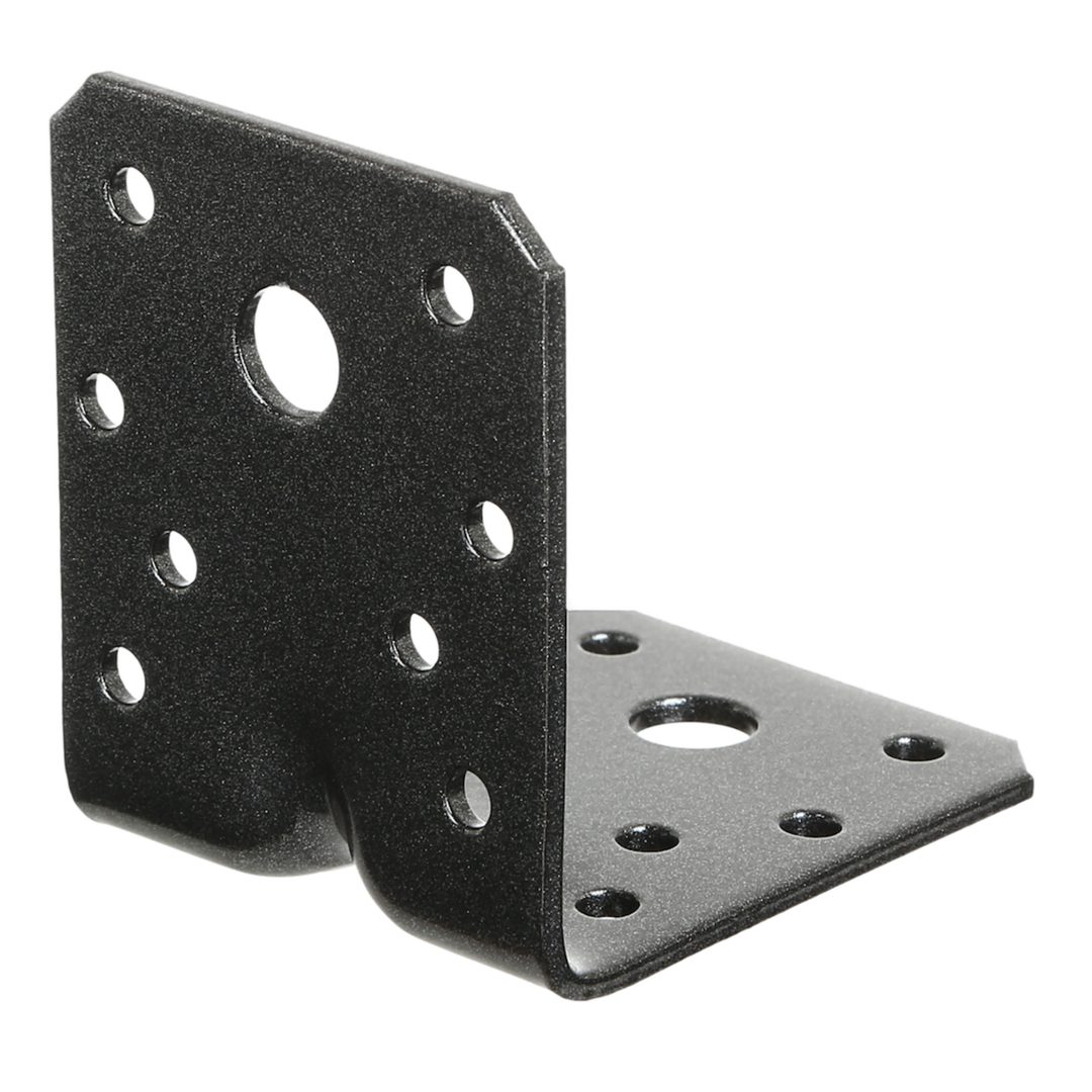 Alberts Holzkonstruktionsbeschlag Schwerlast-Winkelverbinder DURAVIS® 70x70x55 mm, Duplexbeschichtet; mit Sicke