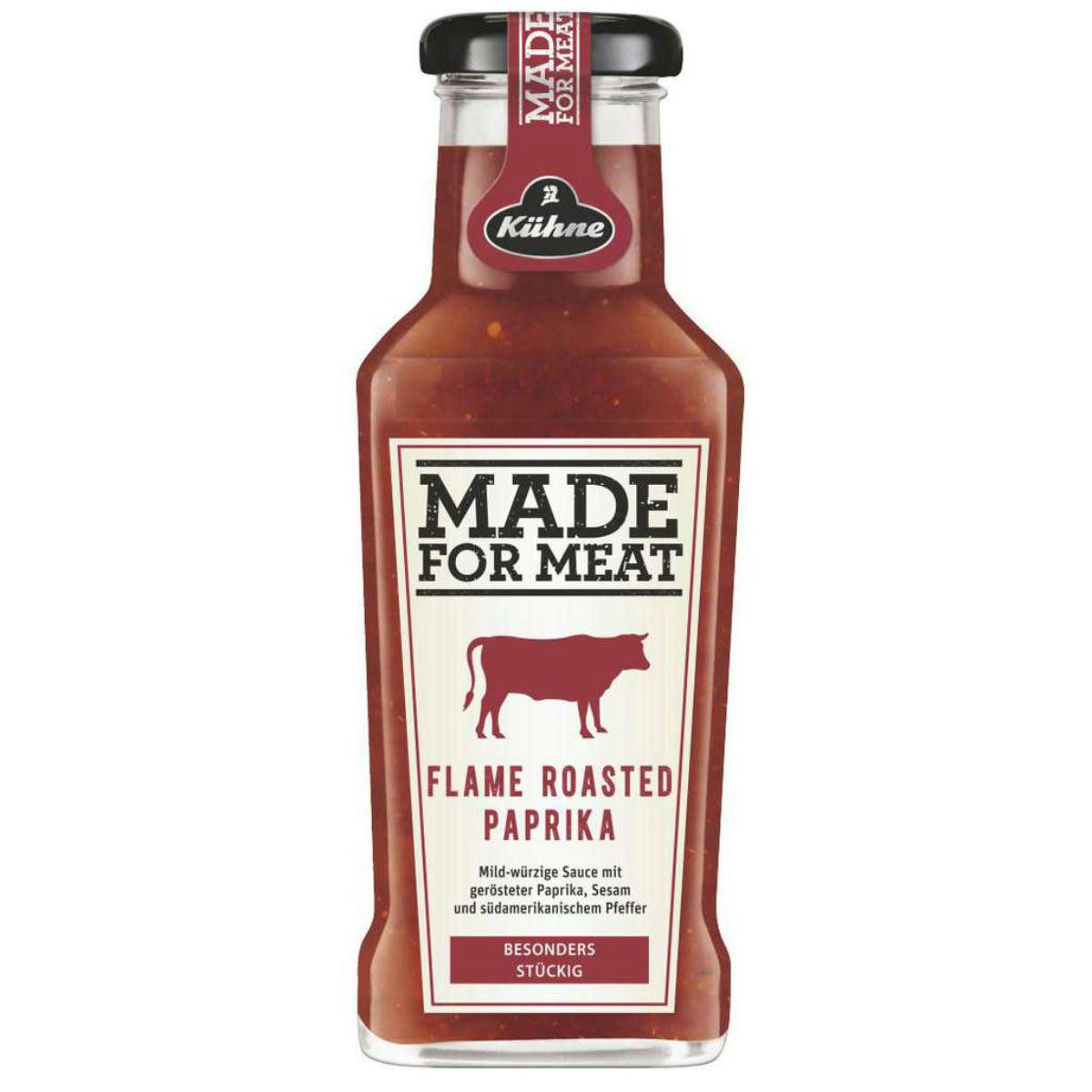 Kühne Saucen, Kuehne Made for Meat Roasted Paprika Grillsauce mild wuerzig 235ml