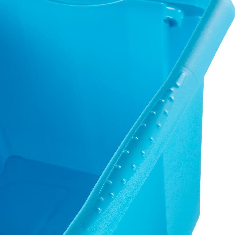 St), Kunststoff Organizer (Set, Aufbewahrungsbox, blau hochwertiger L, 3 keeeper 15 mit Deckel, emil