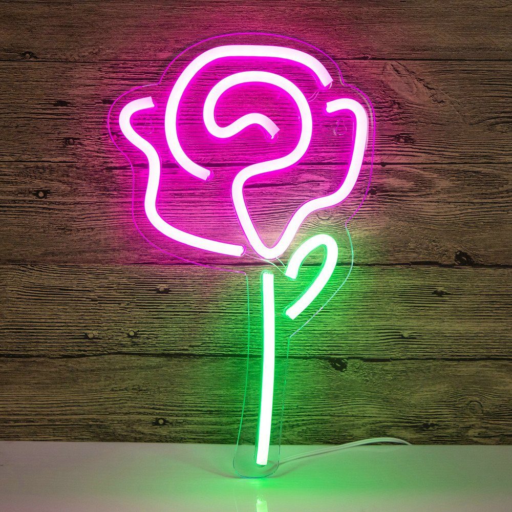 Rosnek LED Dekolicht Neon Lampe,Rose Ananas günstig online kaufen