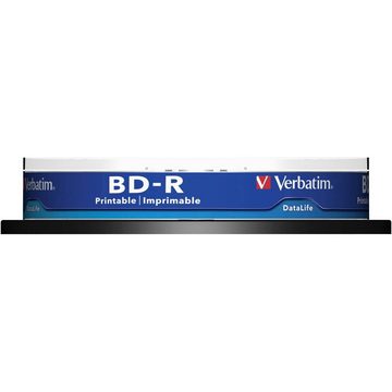 Verbatim Blu-ray-Rohling BD-R 25 GB 6x 10er Pack bedruckbar Spindel, Bedruckbar