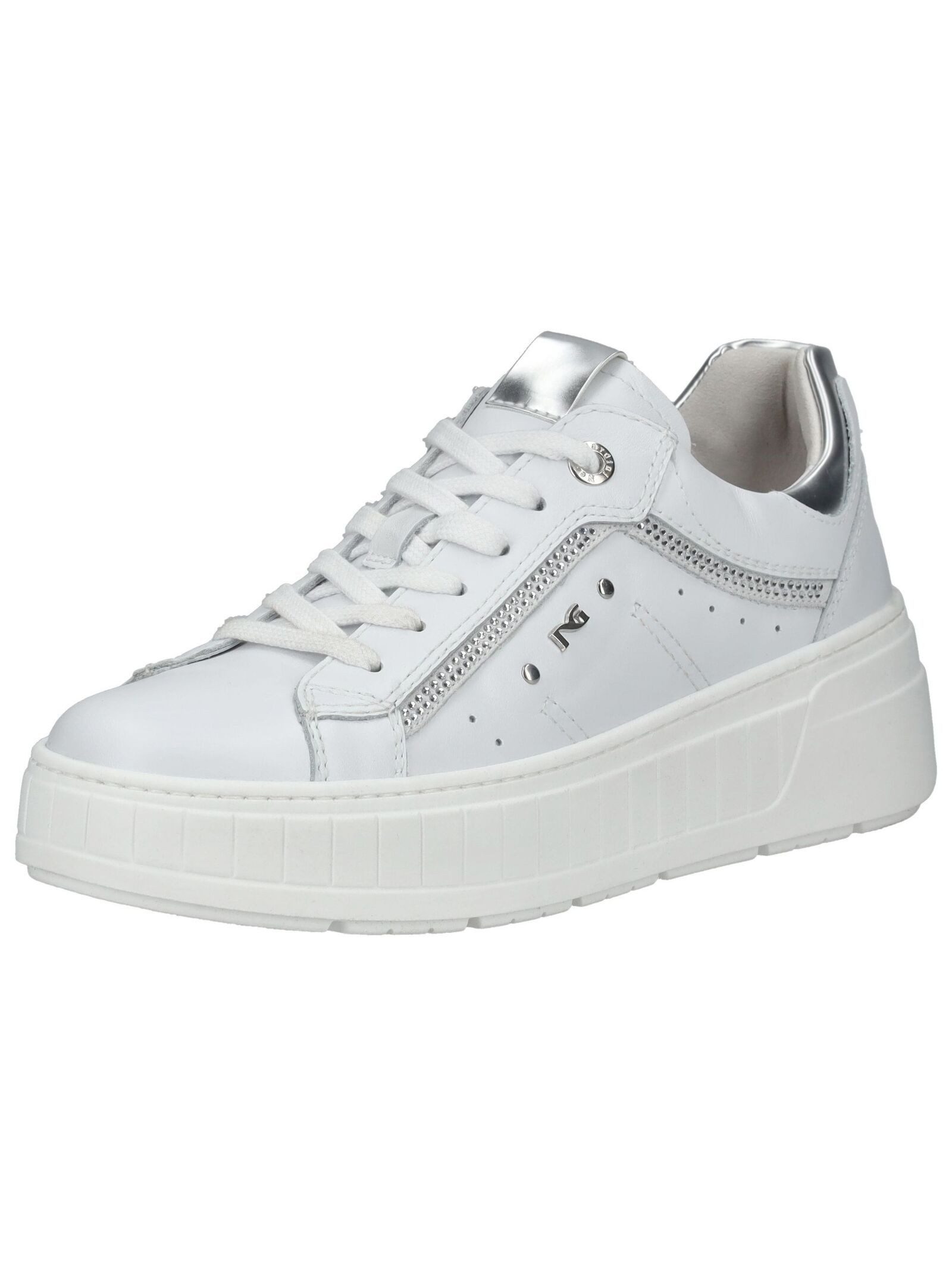 Sneaker Leder/Textil Plateausneaker
