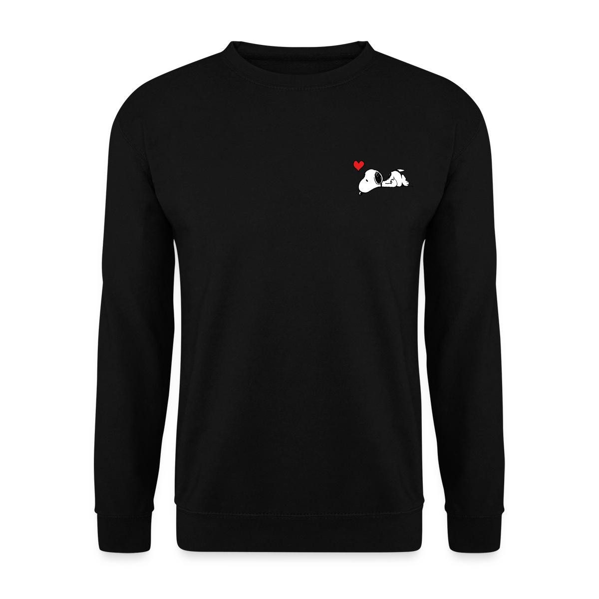 Spreadshirt Sweatshirt Peanuts Snoopy Herz Brustmotiv Unisex Pullover (1-tlg)