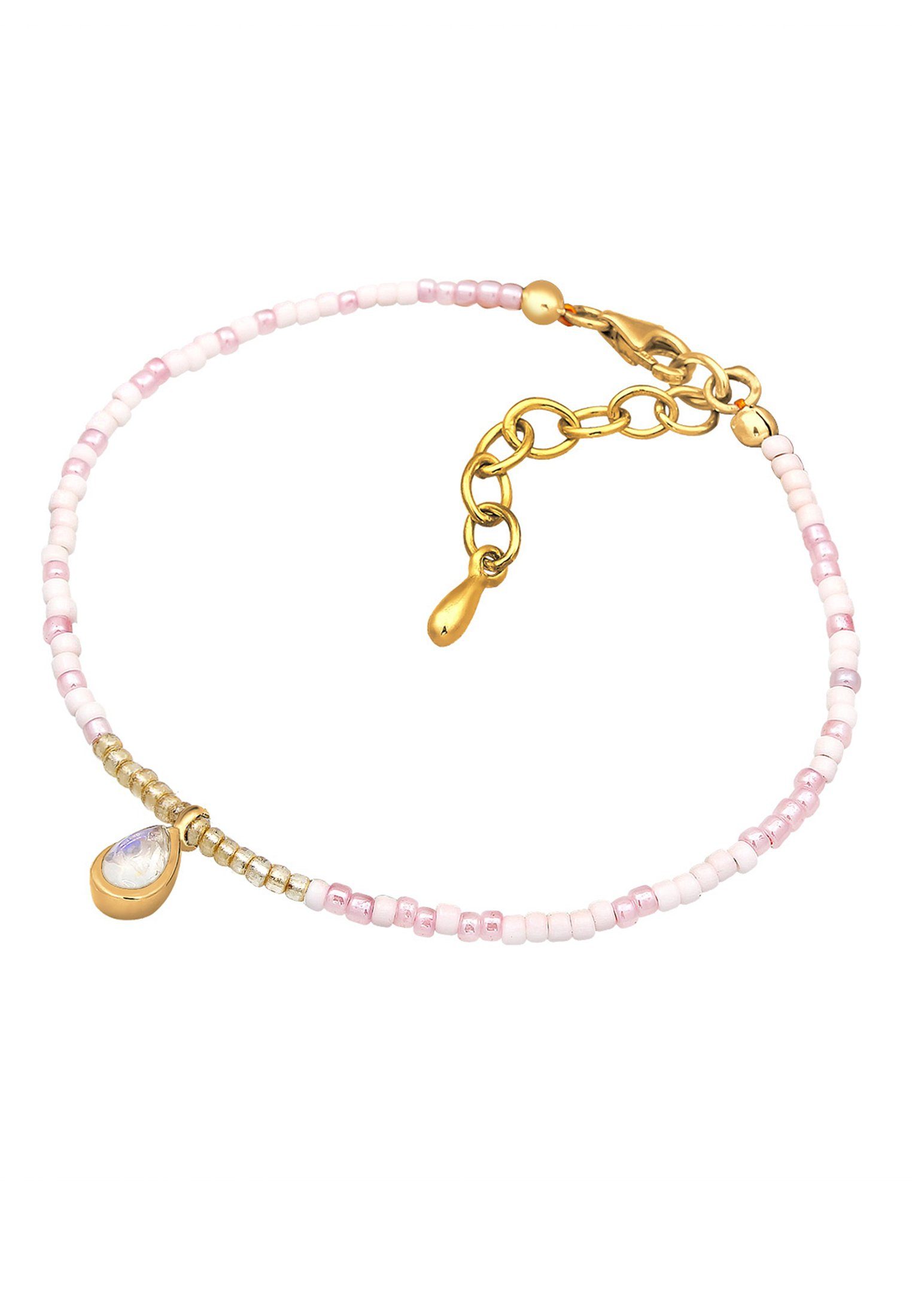 Elli Armband Beads Trend Basic Mondstein 925 Sterling Silber