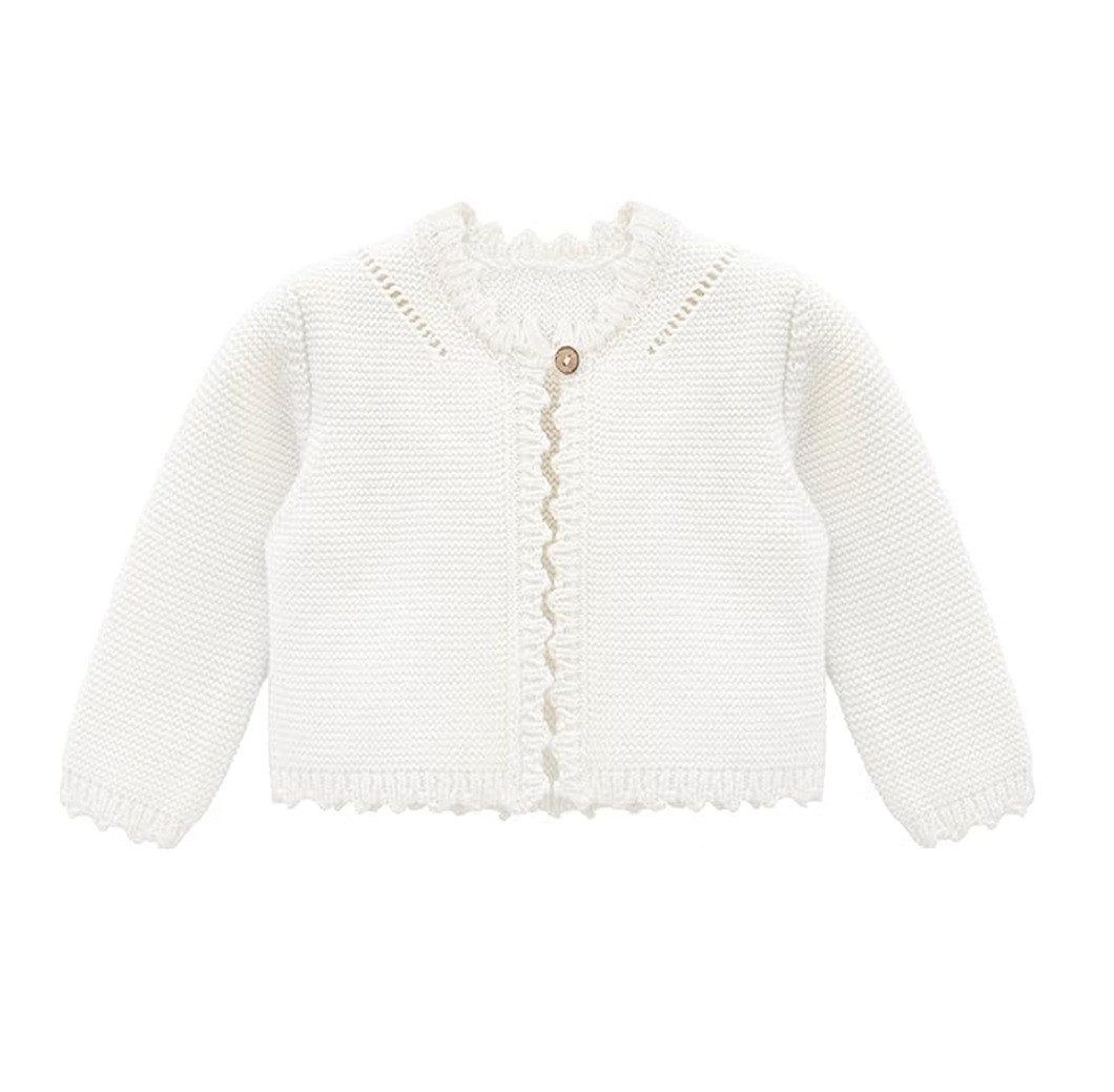 Minora Strickjacke Baby Strickjacke,Cardigan für 0-18 Monate, Leicht und Pflegeleicht