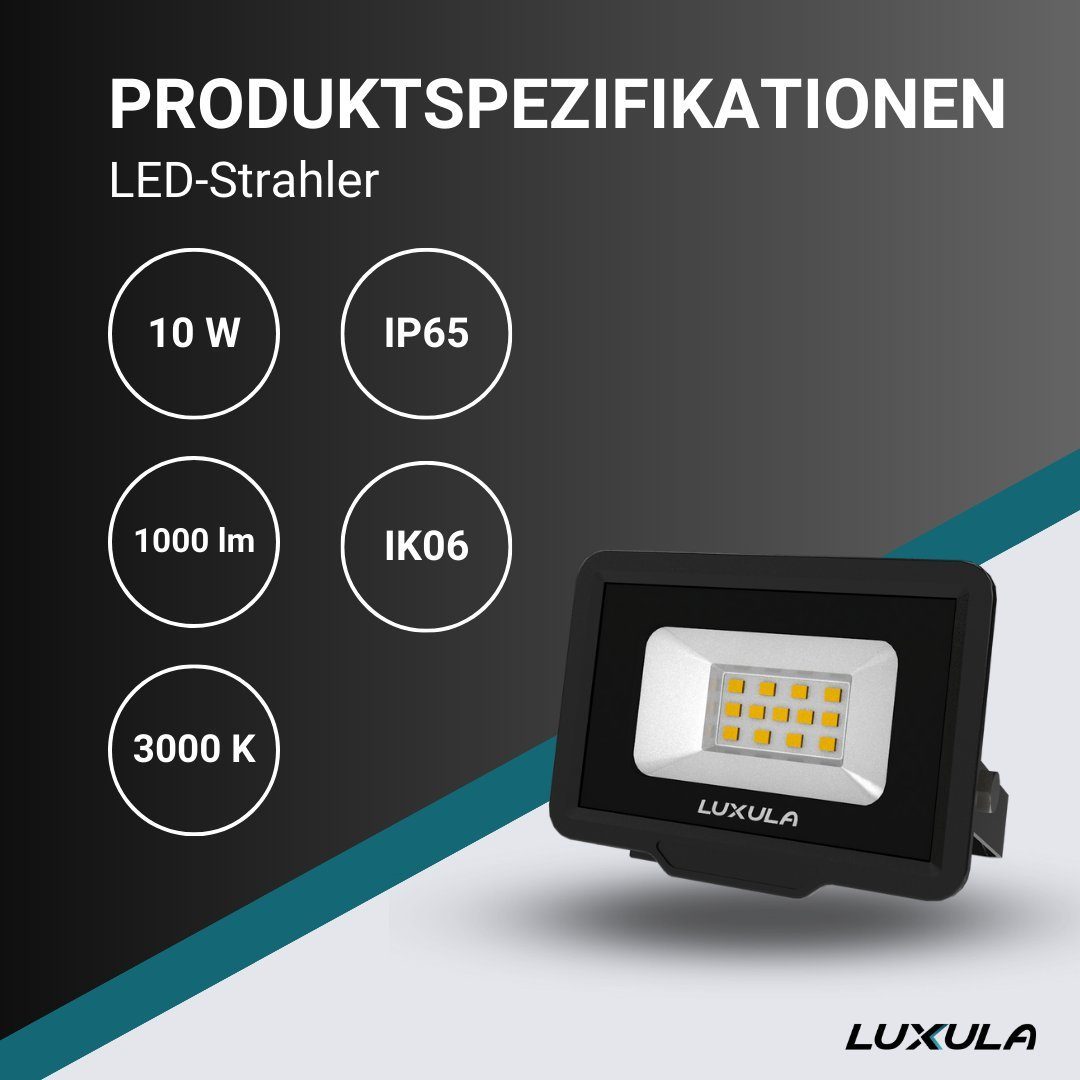 LUXULA LED Flutlichtstrahler LED-Fluter, 10 W, günstig online kaufen