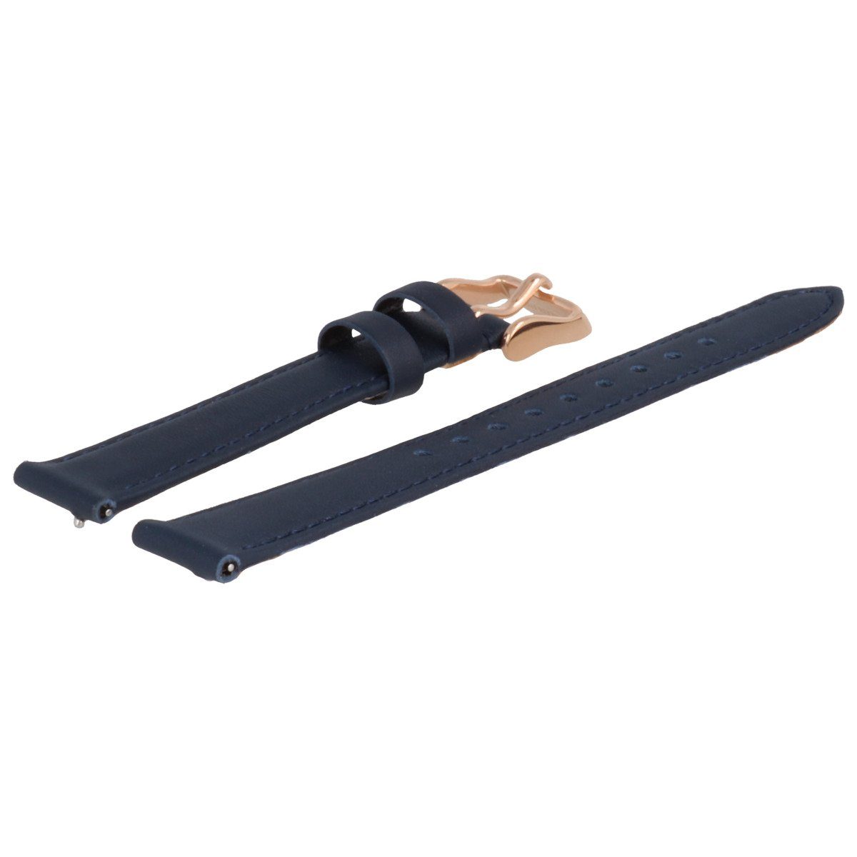 Fossil Uhrenarmband 14mm Leder Blau ES-3843 LB-ES3843