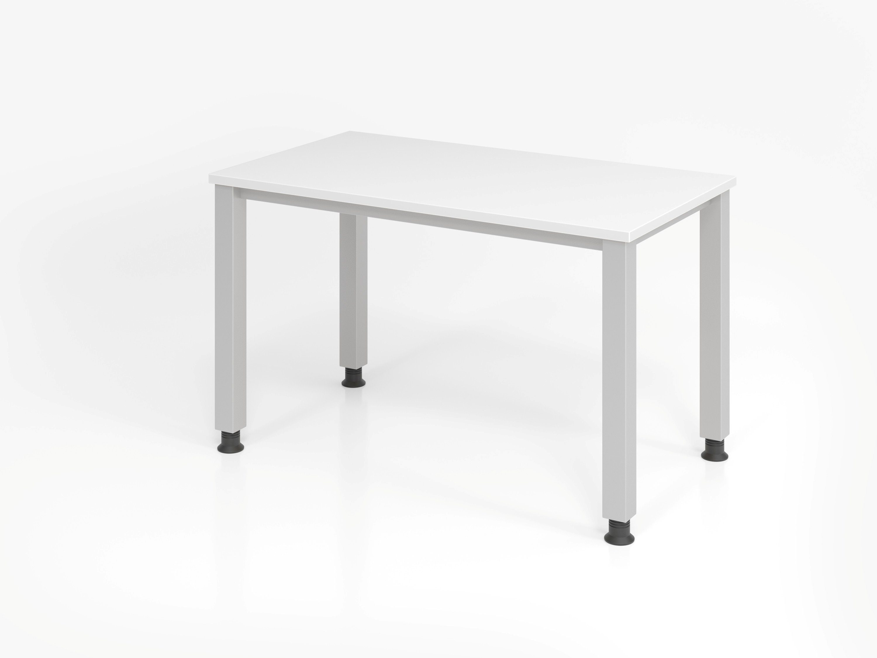 bümö Schreibtisch Schreibtisch Serie-Q cm 67,2 (Mini), Weiß Dekor: x 120 Rechteck: 
