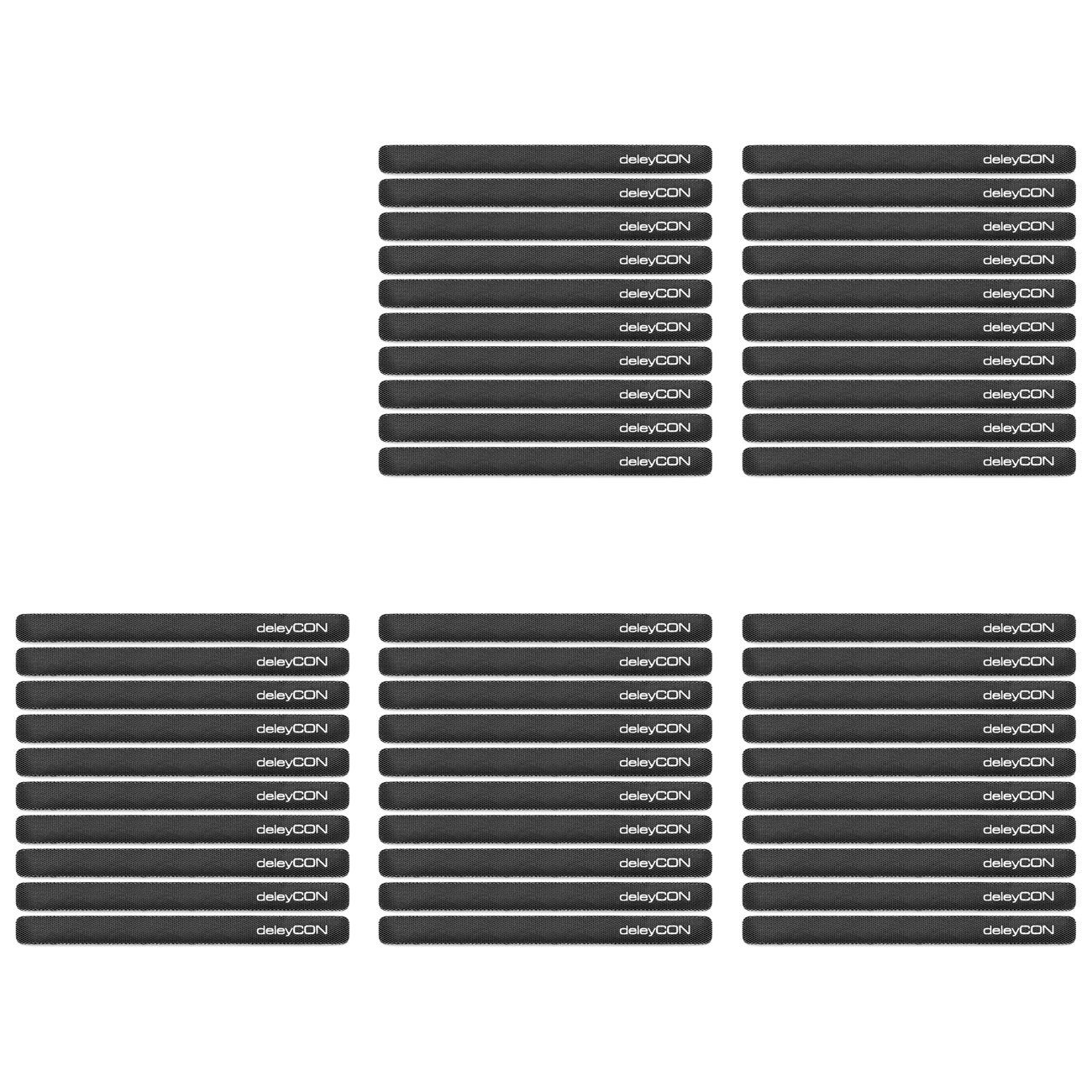 deleyCON deleyCON 50x Klett Kabelbinder Kabel Band Klettband Klettbinder Netzwerk-Adapter