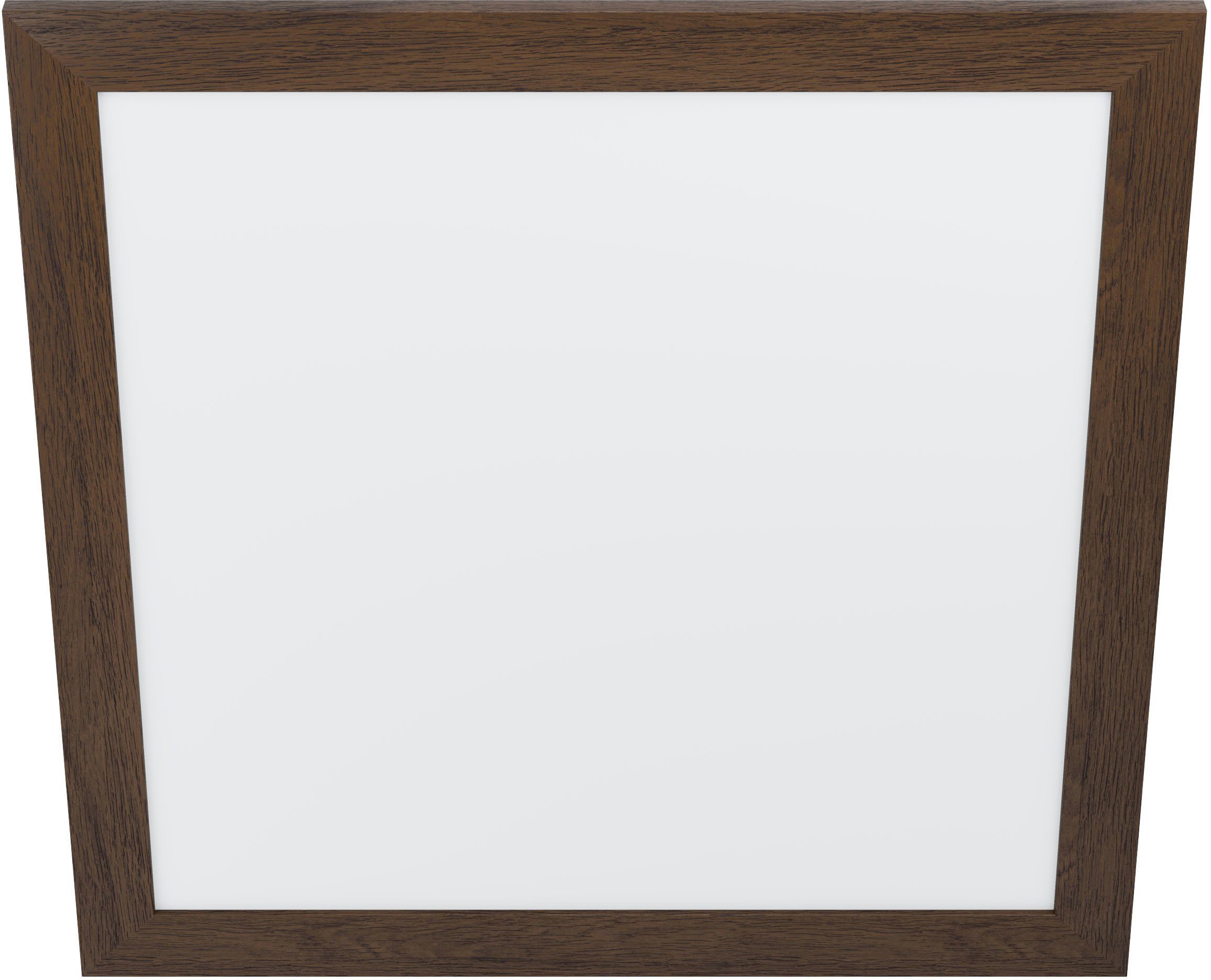 EGLO Deckenleuchte PIGLIONASSO, LED fest integriert, Neutralweiß, Deckenleuchte Holz, Kunststoff - 32W - Neutralweiß