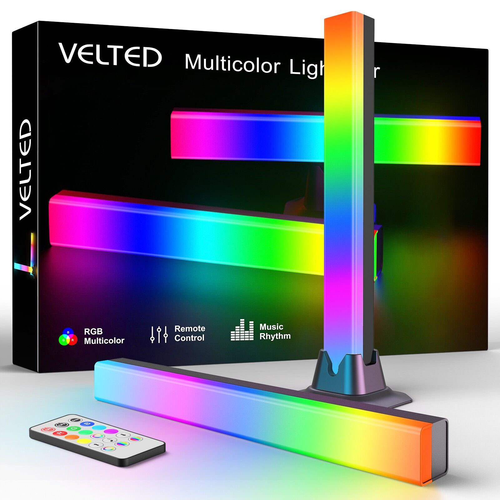 Novostella LED Stripe LED Lightbar RGB Gaming Lampe Ambiente Licht Bar 2 PCS
