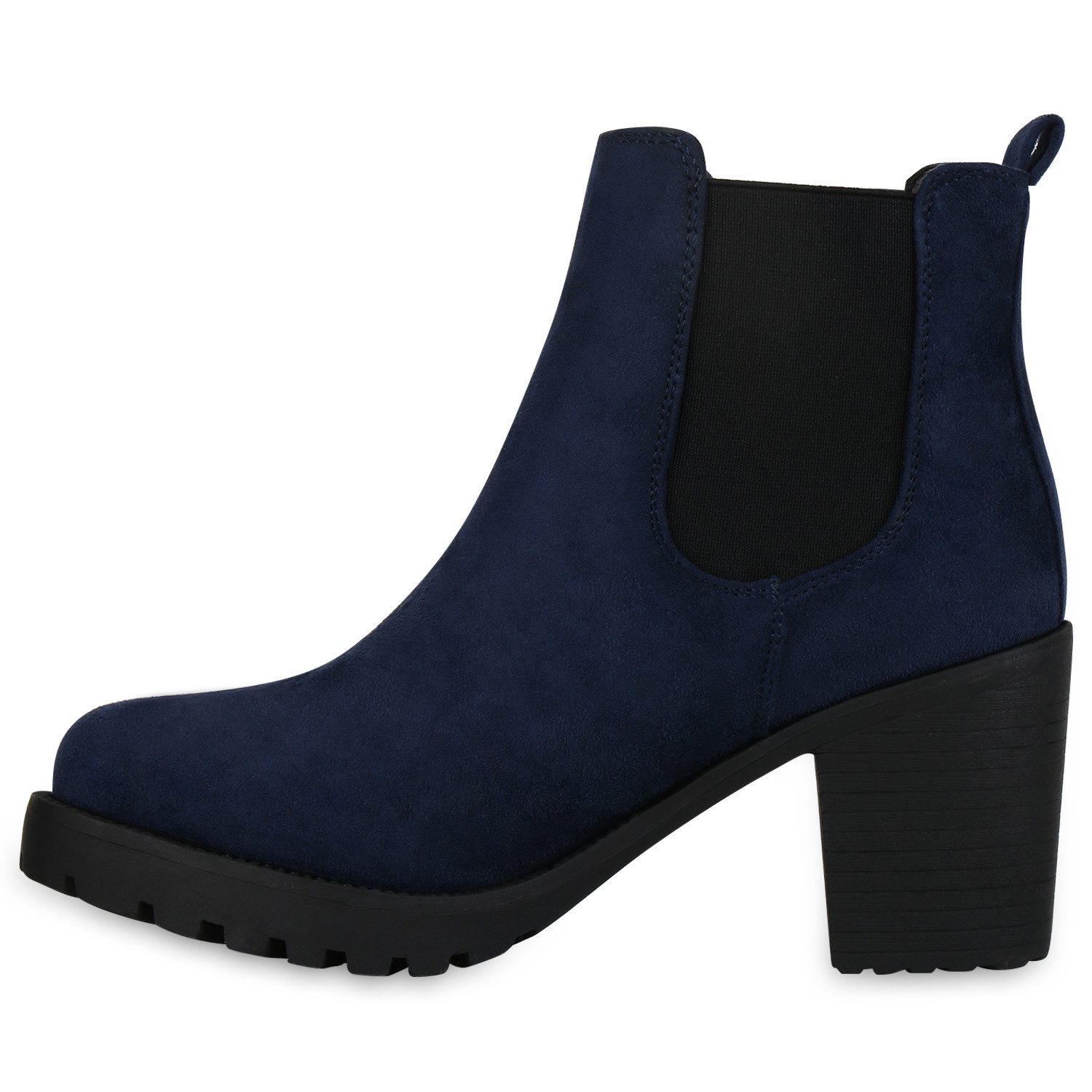 VAN HILL 76870 Chelseaboots Damen Stiefeletten Chelsea Boots Profilsohle Bl günstig online kaufen