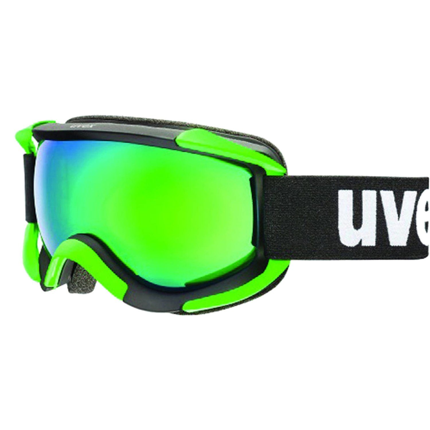 Uvex Snowboardbrille Sioux schwarz/grün Ski-/Snowboardbrille