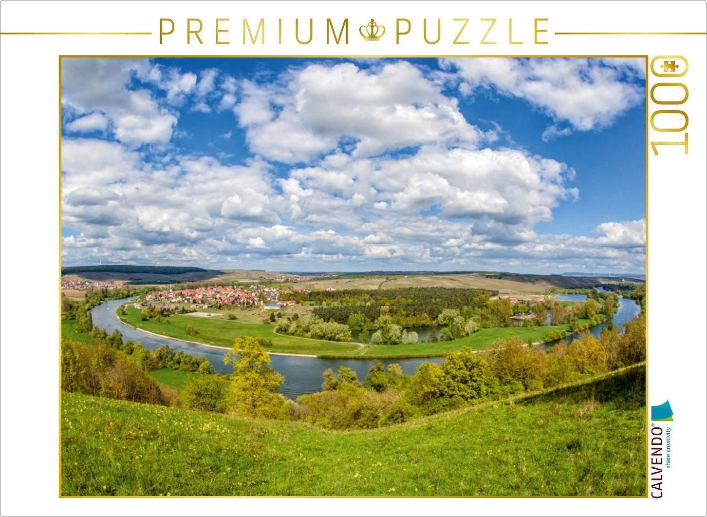 Puzzle CALVENDO Puzzle Mainschleife bei Volkach 1000 Teile Lege-Größe 64 x 48 cm Foto-Puzzle Bild von Haenson