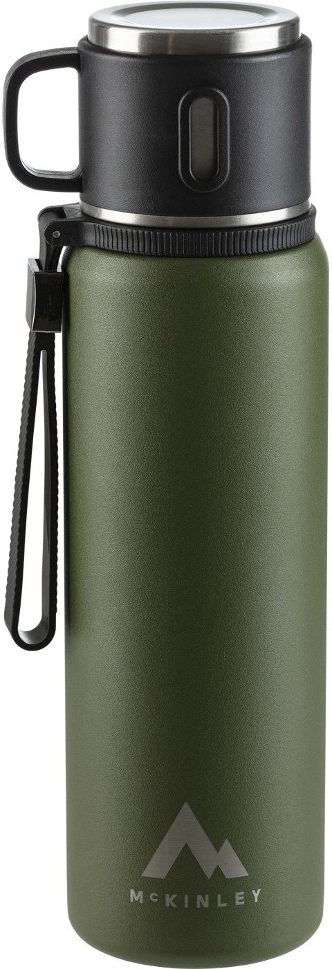 McKINLEY Trinkflasche Isolierflasche 0,8L + Becher GREEN DARK