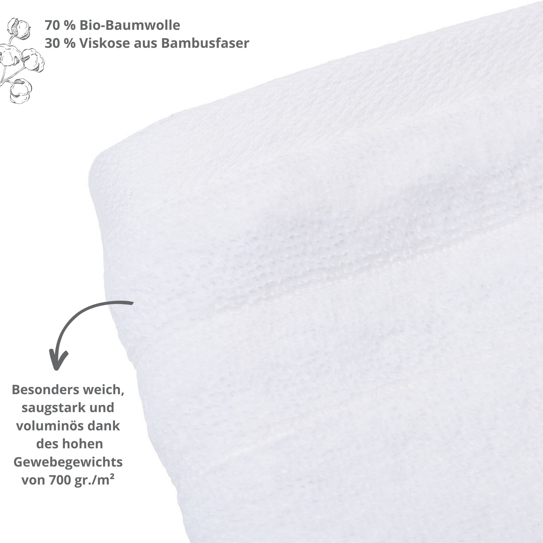 liebling Gästehandtuch Luxus Bio Baumwolle, formstabil, günstig online kaufen