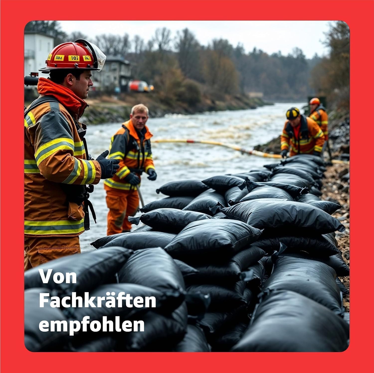 repairr Sandsack 10x Sandsäcke je 40x60 cm mit Schnürband zum Schutz bei Hochwasser, Robustes Gewebematerial