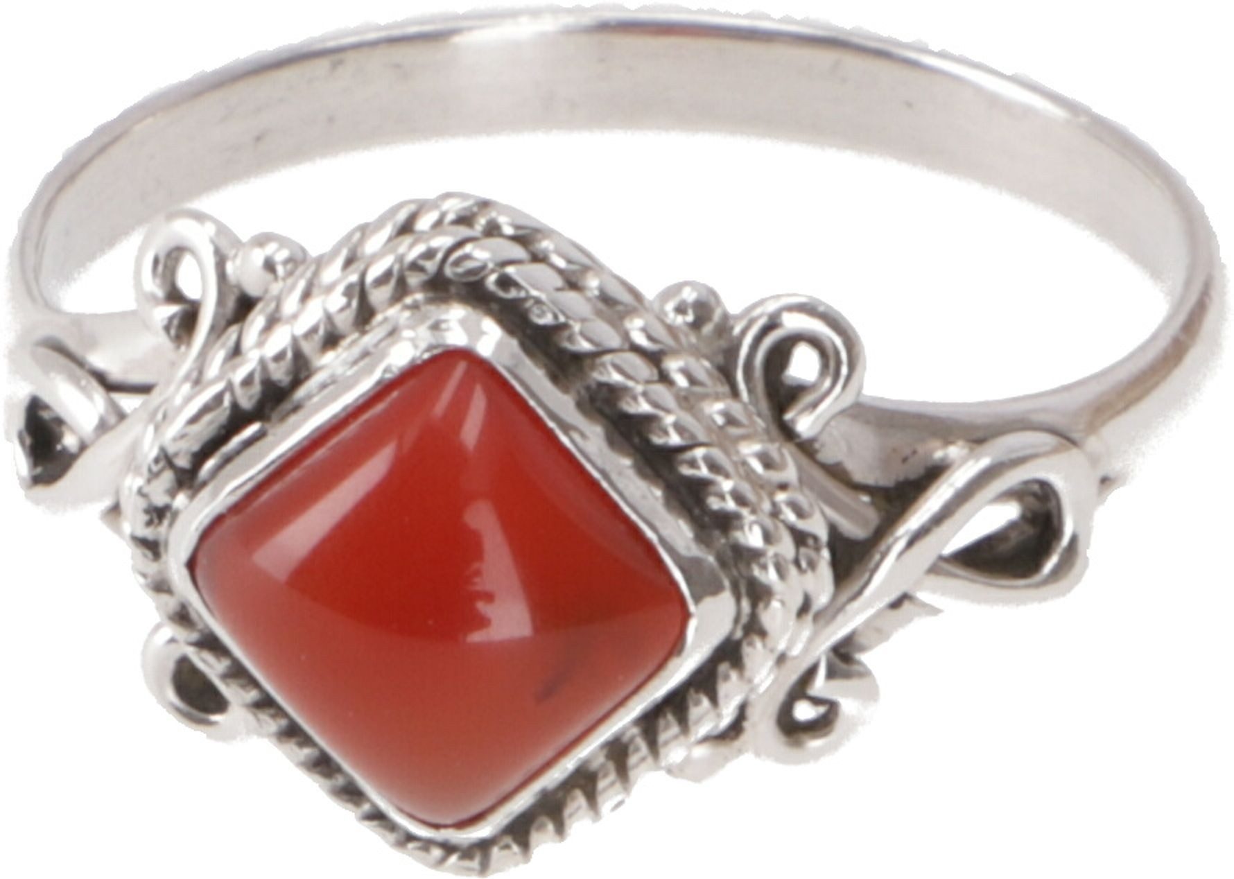 Guru-Shop Silberring Boho Silberring, filigraner Edelsteinring günstig online kaufen