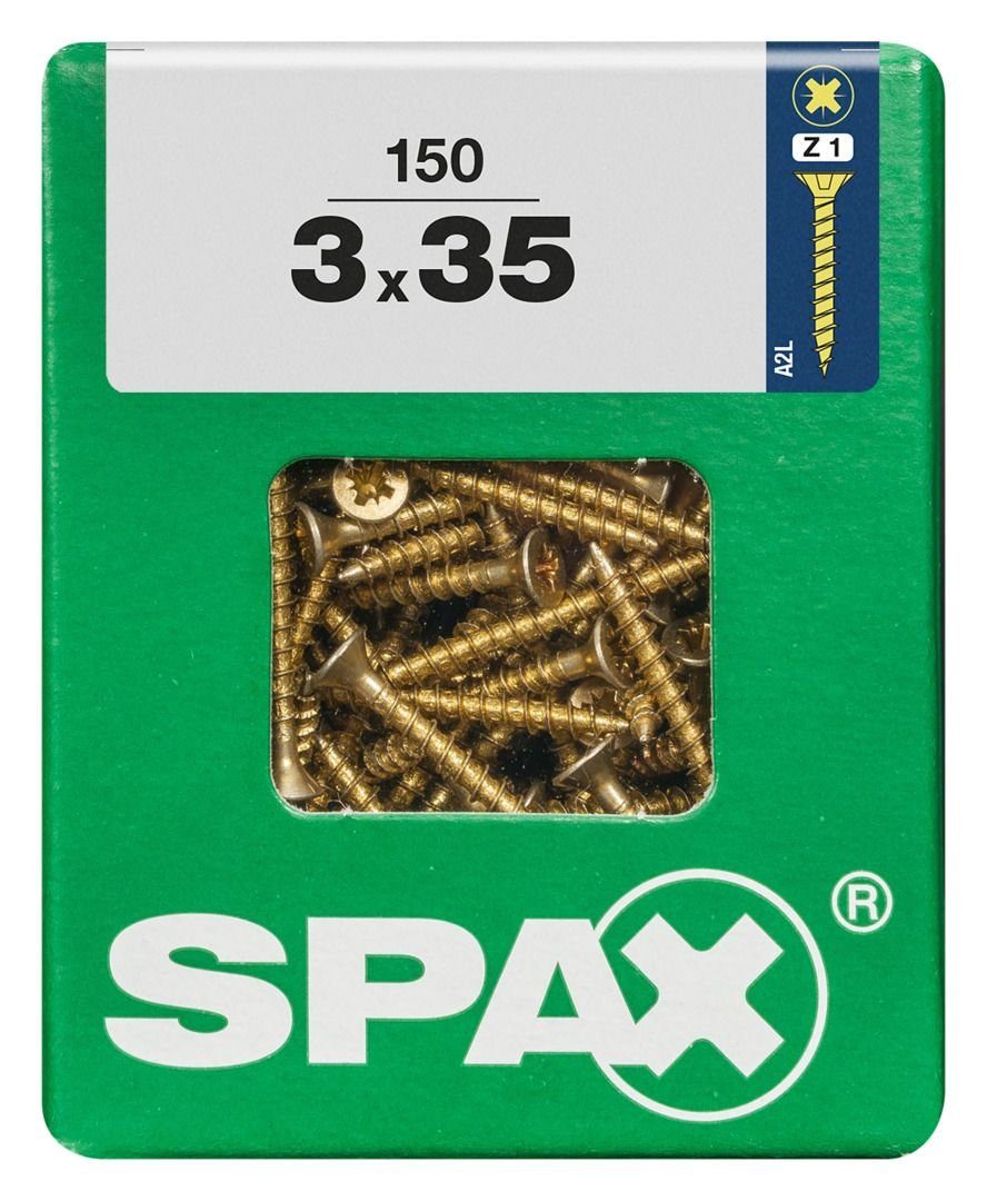 1 - mm Spax x 35 SPAX Universalschrauben 150 PZ 3.0 Holzbauschraube